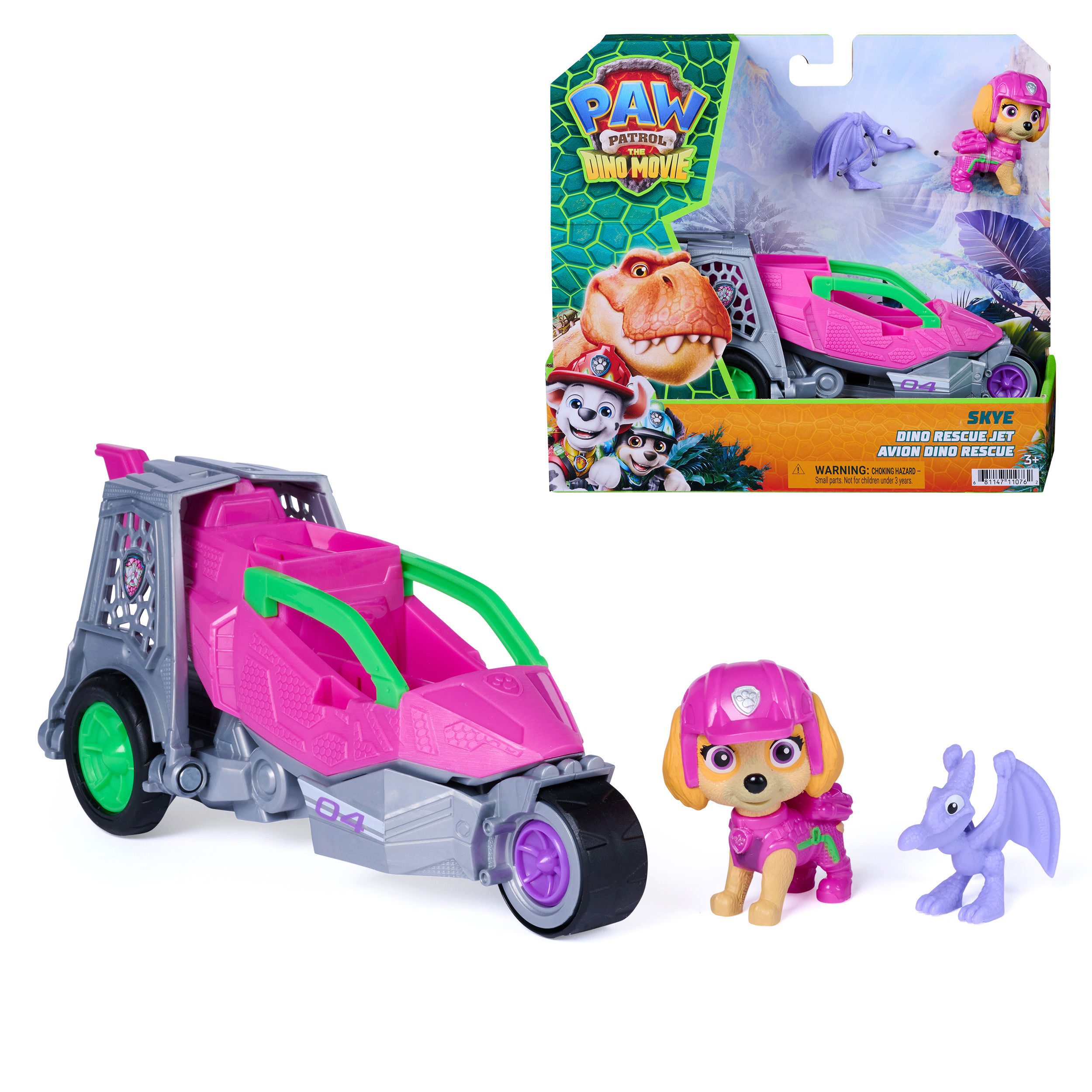 Spin Master Spielzeug-Auto PAW Patrol: Der Dino Film, Skyes Dino-Rettungsjet