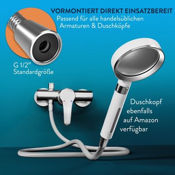 Benkstein Handbrause Brauseschlauch mit Knickschutz - Hergestellt in Deutschland, (Duschschlauch mit doppelseitigem Verdrehschutz), - Badewannenschlauch aus Plastik