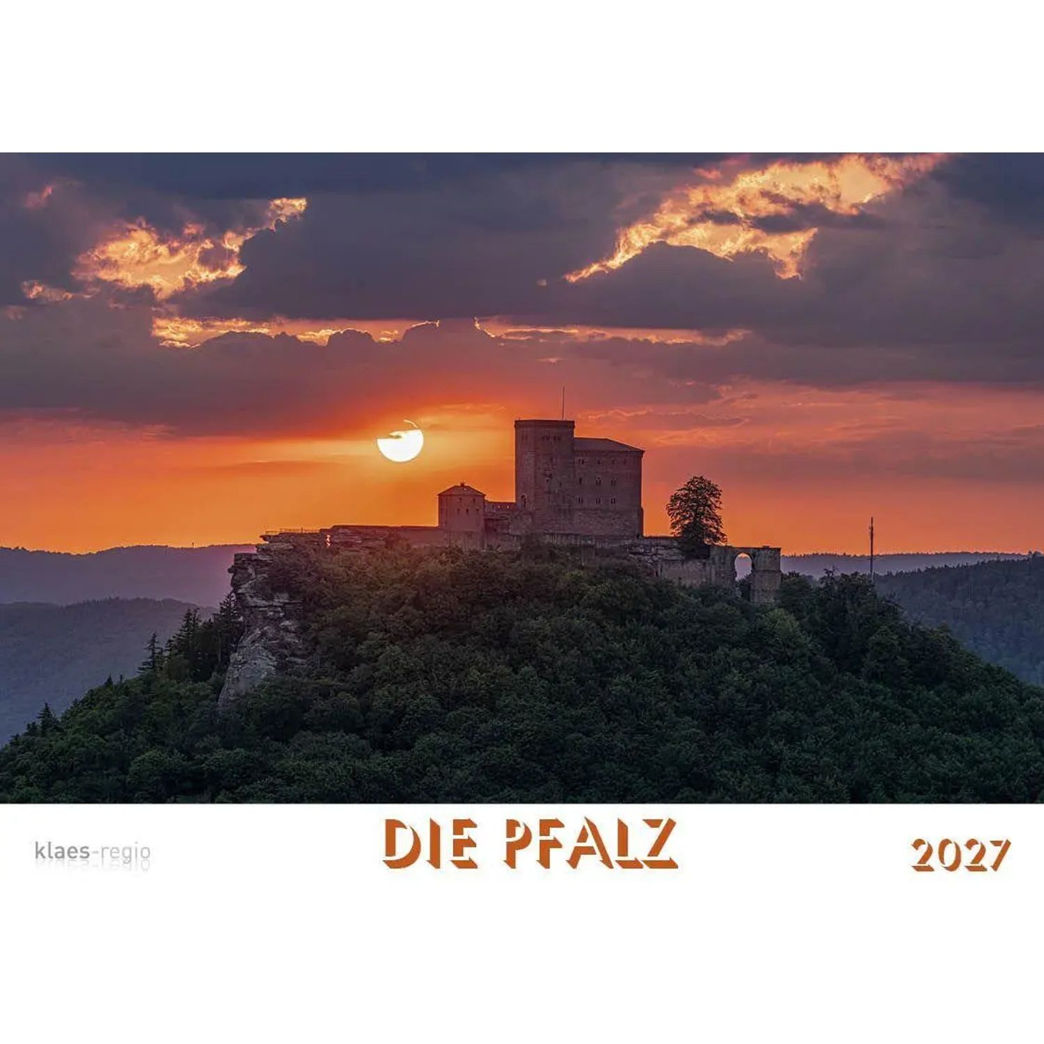 Wandkalender Die Pfalz 2027 Bildkalender A4 quer, spiralgebunden