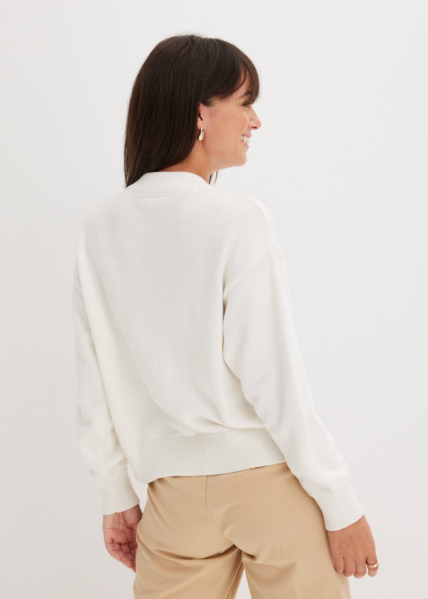 bonprix Strickjacke Strickjacke aus reiner Baumwolle günstig online kaufen