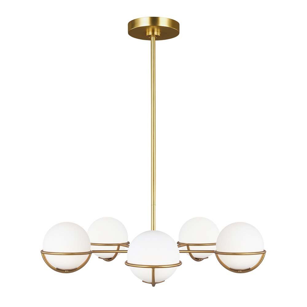 Elstead LIGHTING Kronleuchter, Leuchtmittel nicht inklusive, Kronleuchter Hängelampe LED Deckenleuchte Messing D 81,3 cm