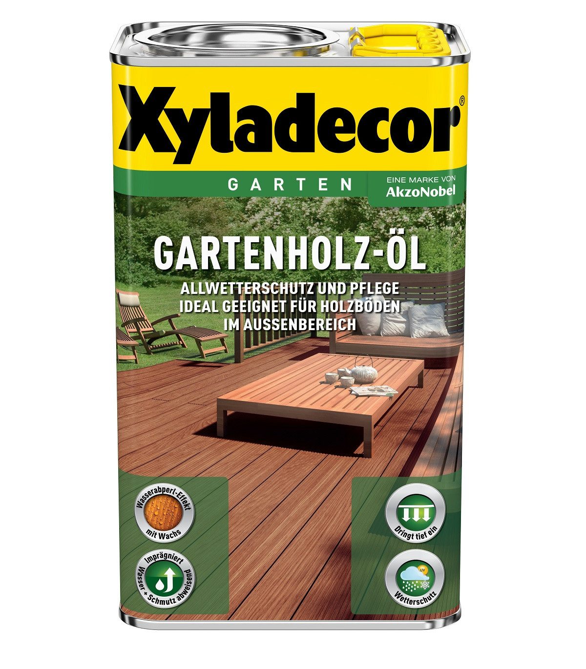 Xyladecor  Holzöl XYLADECOR Gartenholz Öl Natur Dunkel 2,5 Ltr