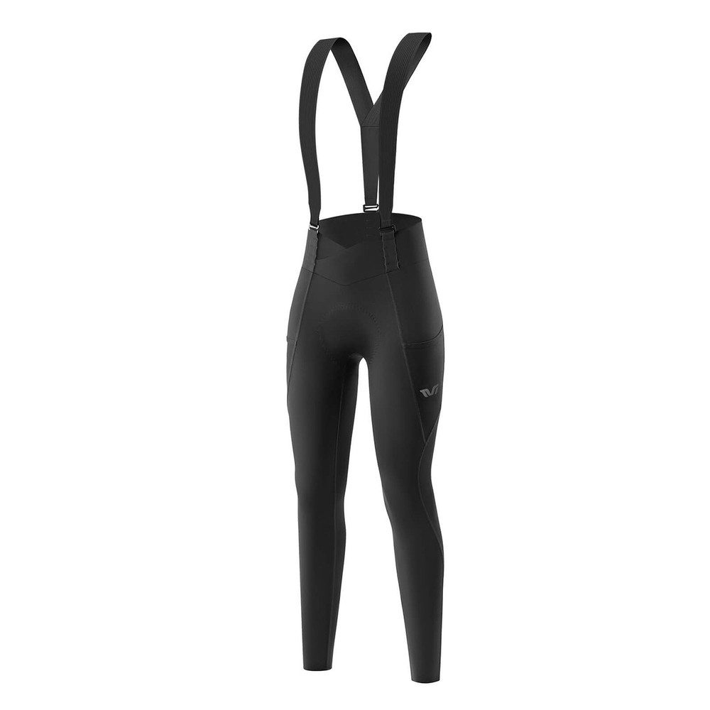 ROCKBROS Radhose Trägerhose Fahrradtights Thermohose (Spar-Set, 1-tlg., 66 cm Innenbein wärmend) Thermo, Sitzpolster, abnehmbare Träger, 2 Taschen