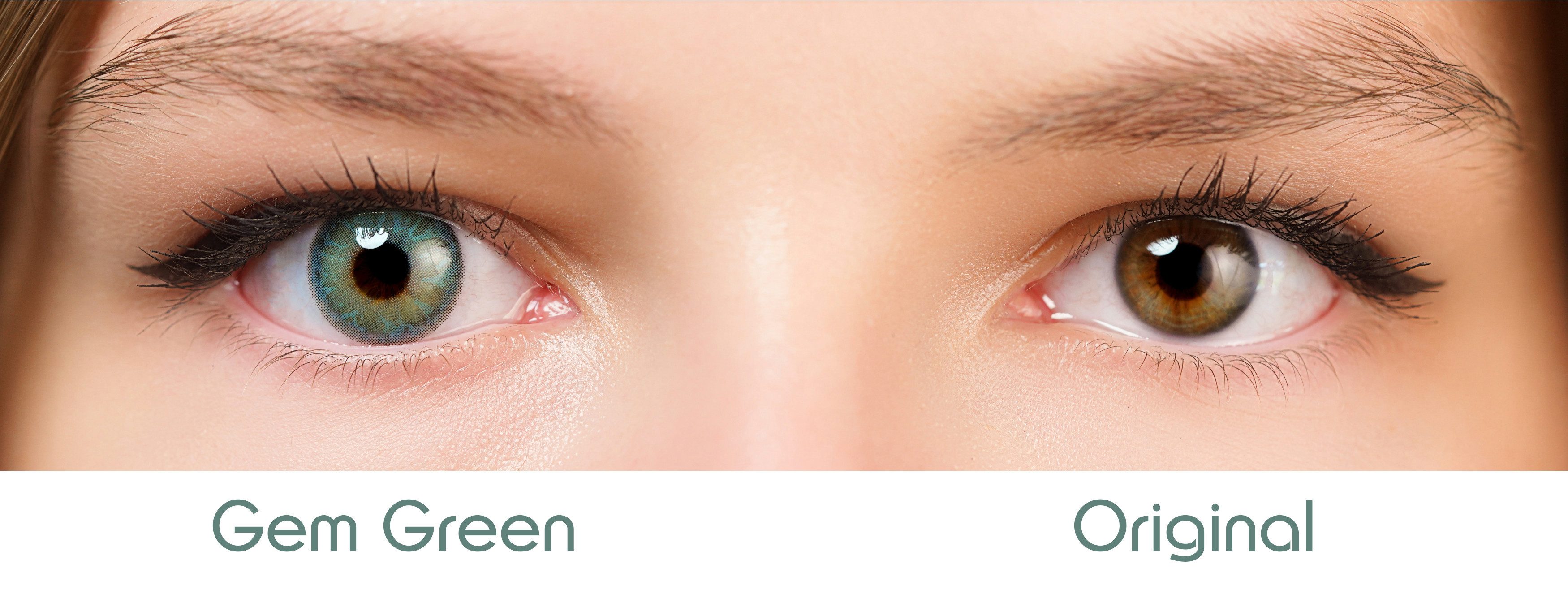 Charmiga Jahreslinsen Farbige Kontaktlinsen Grün Ohne Stärke, Farblinsen, Gem Green, Farbige Kontaktlinsen