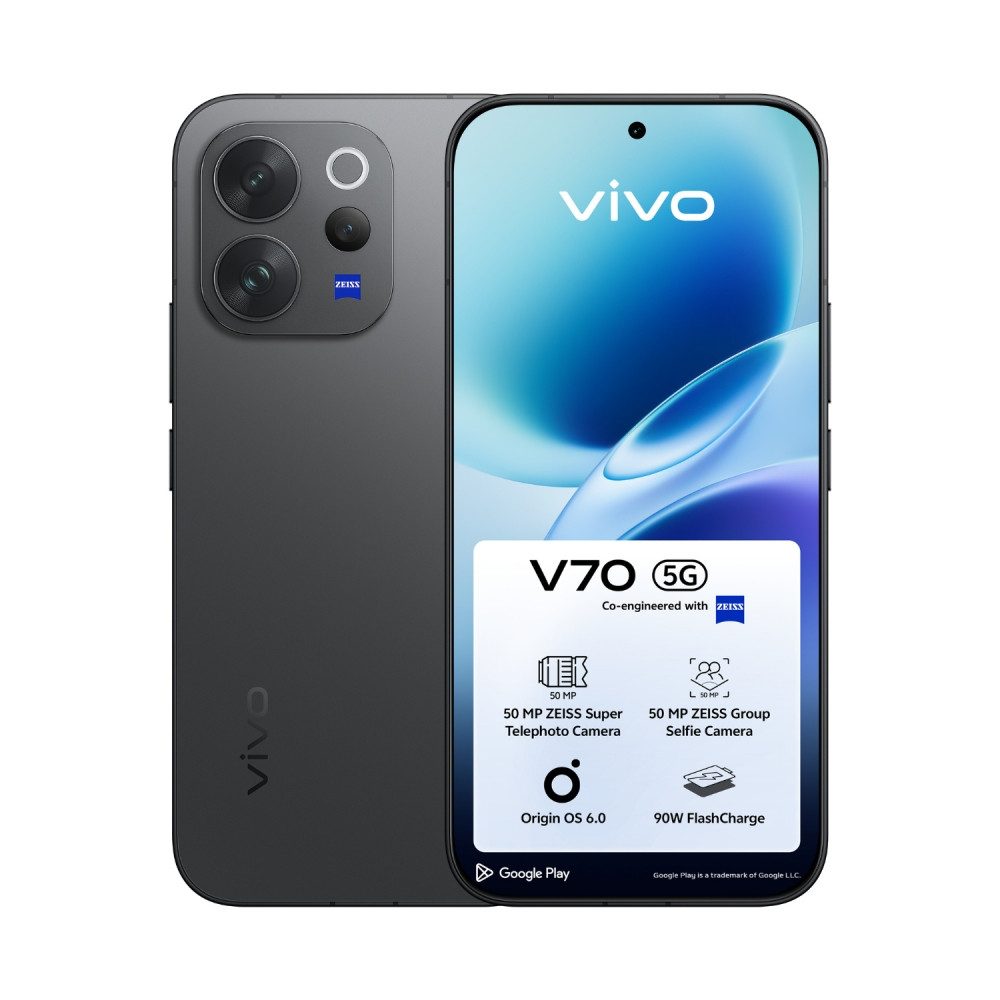 Vivo CQ89388 V70 5G Smartphone Schwarz Smartphone