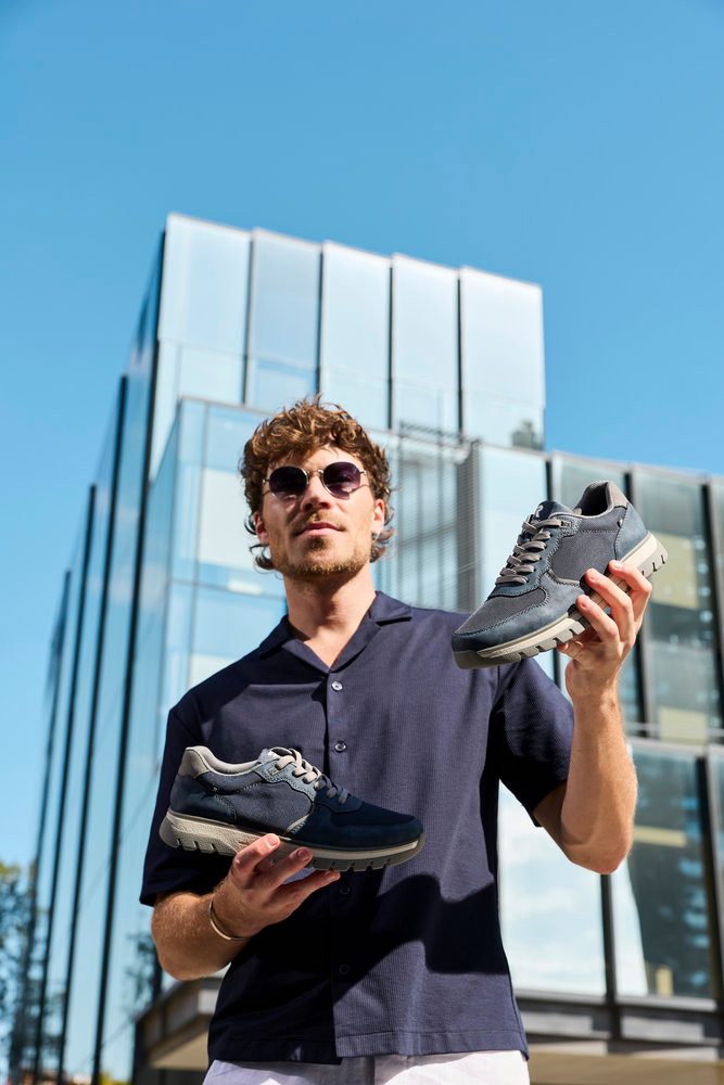 Rieker Sneaker Schnürschuh, Halbschuh, Freizeitsneaker mit Profilsohle