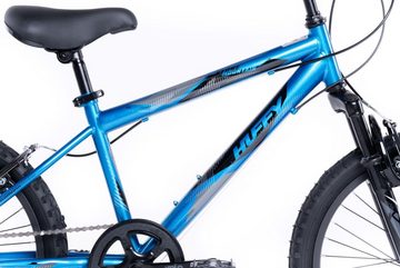 T&Y Trade Kinderfahrrad 20 Zoll Kinder Jungen MTB Mountainbike Fahrrad Rad Bike STONE BLAU, 6 Gang Shimano, Kettenschaltung, 6 Shimano Gang,Kettenschaltung, Hardtail, Federgabel