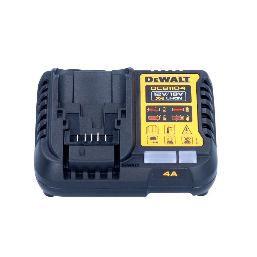 DeWalt DCB 1104 Schnellladegerät 12 V / 18 V 4 A für Li-Ion Akkus Akkupacks
