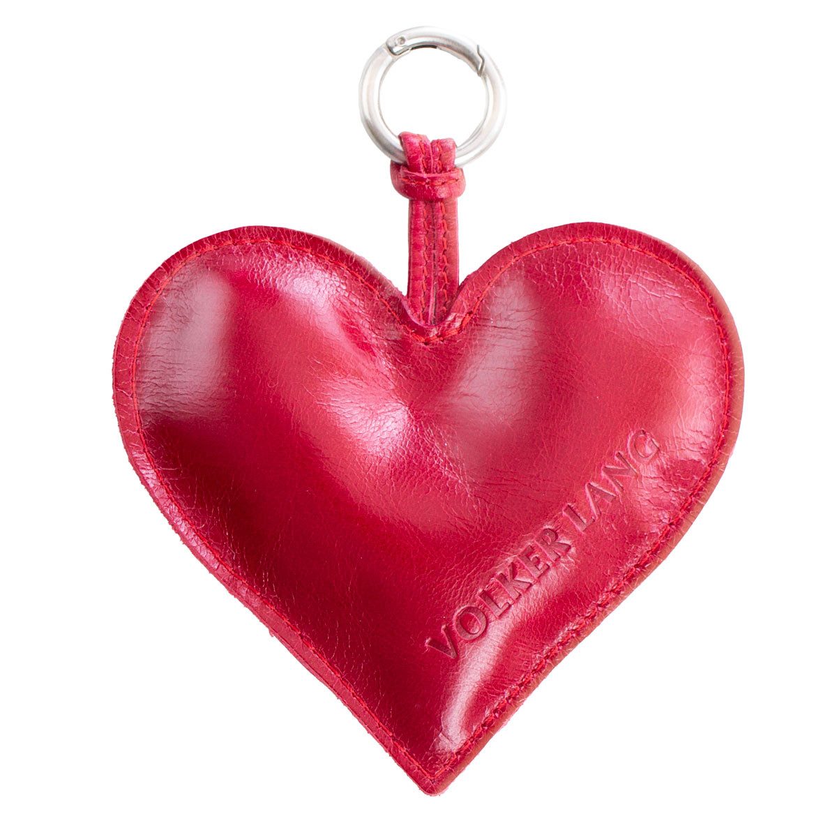 VOLKER LANG Schlüsselanhänger CHARM, CH1 - Oberfläche: Vintage - Farbe: cardinal