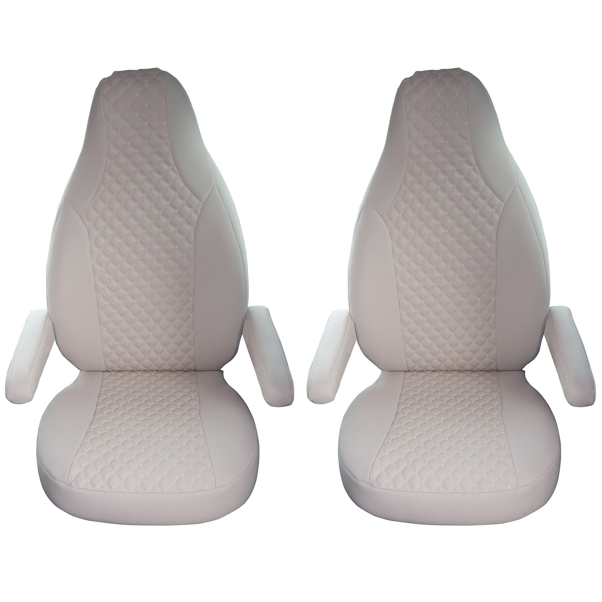 BREMER SITZBEZÜGE Autositzbezug für Wohnmobil mit ISRI Sitzen (WMI705), Set, 2-tlg., Schonbezüge Sitzbezüge Fahrer und Beifahrer, in Beige