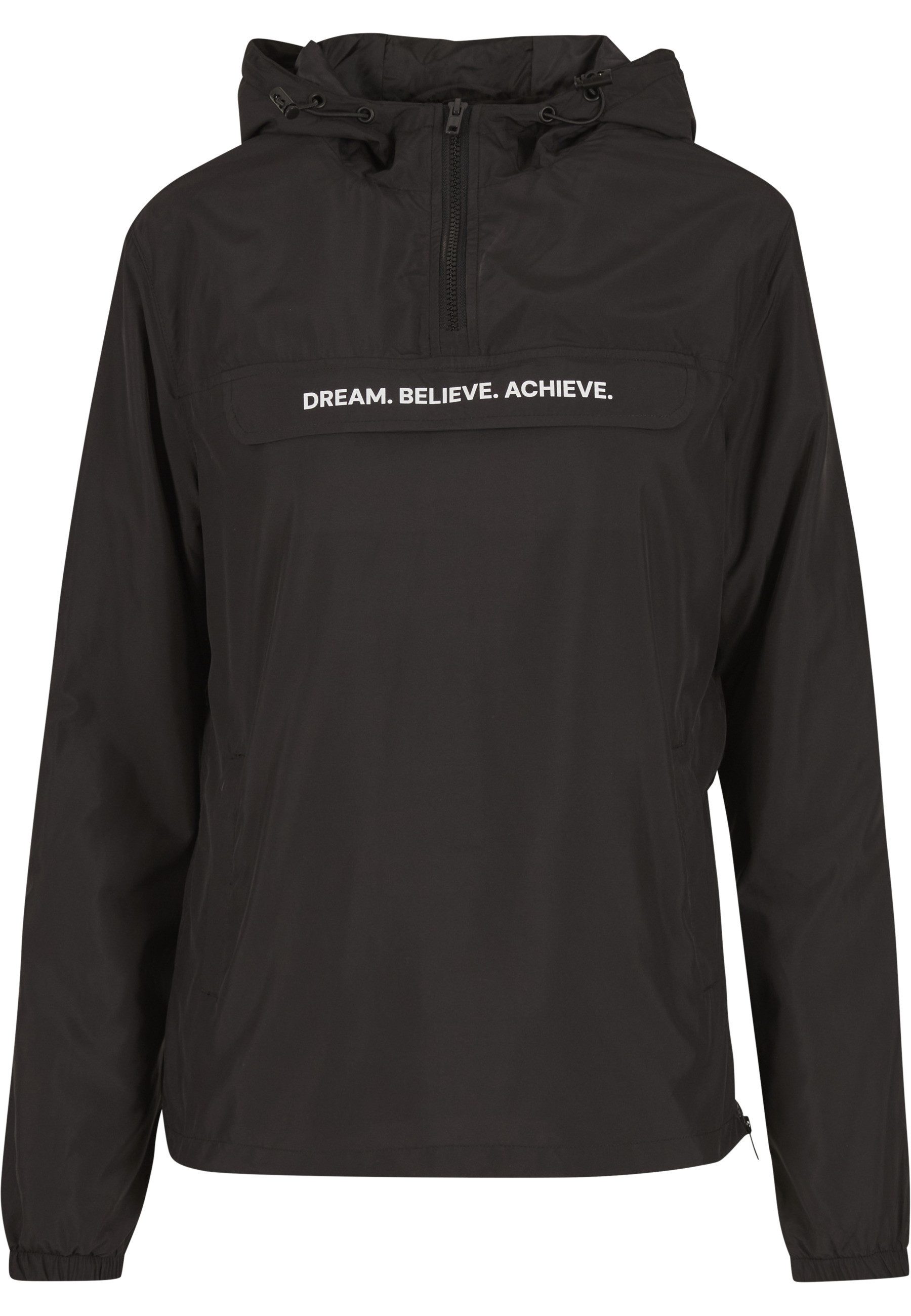MisterTee Allwetterjacke MisterTee Dream Believe Achieve Ladies Basic Pull Over Jacket (1-St)