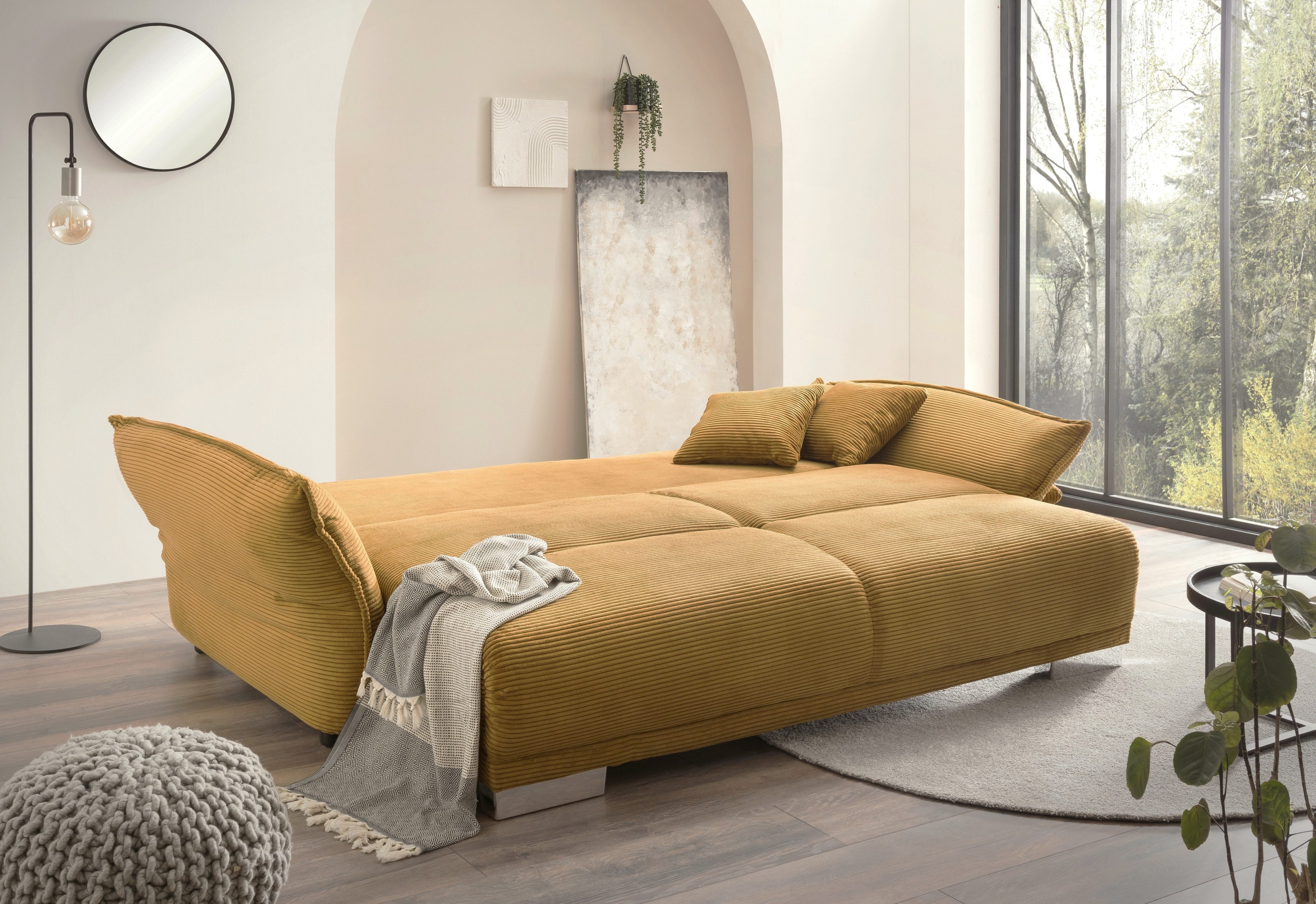 luma-home Big-Sofa 17213, mit Bettfunktion B242/T131/H90 günstig online kaufen