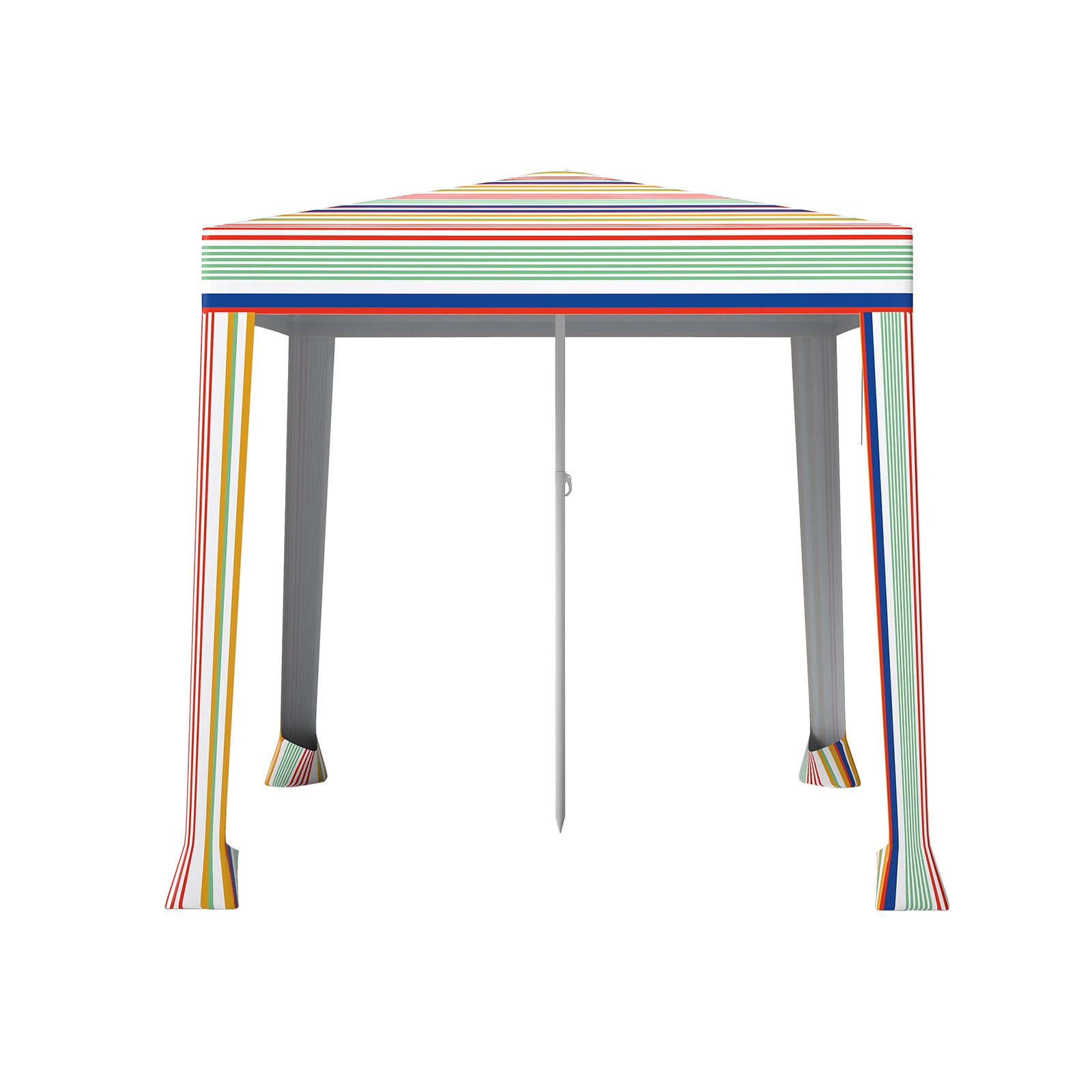 COSTWAY Faltzelt, 200x200 cm aufklappbares Strandzelt mit Sandsäcken