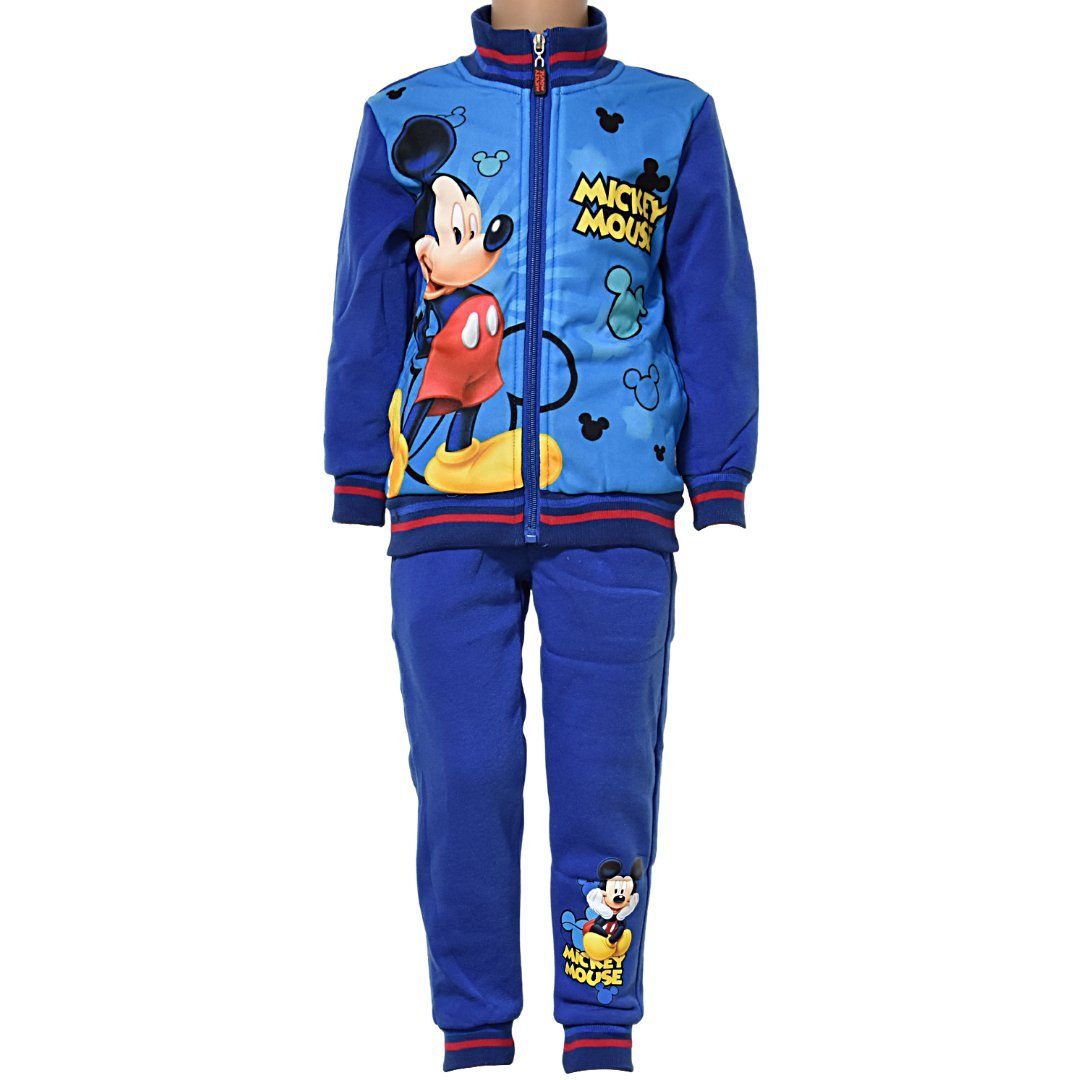 Disney Mickey Mouse Freizeitanzug »Mickey Maus« (2-tlg), Jungen  Trainingsanzug Sweatjacke + Hose Größe 92-116 cm