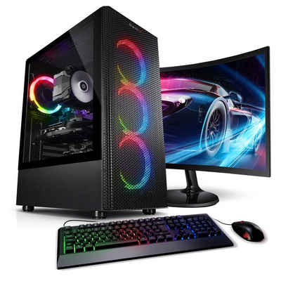 Kiebel Total V PC-Komplettsystem (27", AMD Ryzen 7 AMD Ryzen 7 5700X, RTX 4060, 16 GB RAM, 1000 GB SSD, ARGB-Beleuchtung, WLAN)