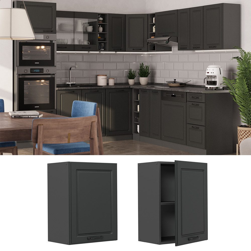 Vicco Hängeschrank R-Line, Anthrazit Landhaus/Anthrazit, 45 günstig online kaufen