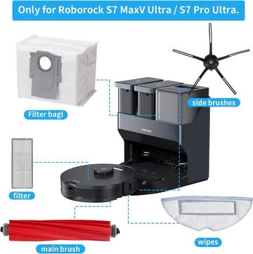 XDOVET Staubsaugerdüsen-Set Zubehörset für Roborock S7 MaxV Ultra/S7 Pro Ultra Saugroboter Zubehör