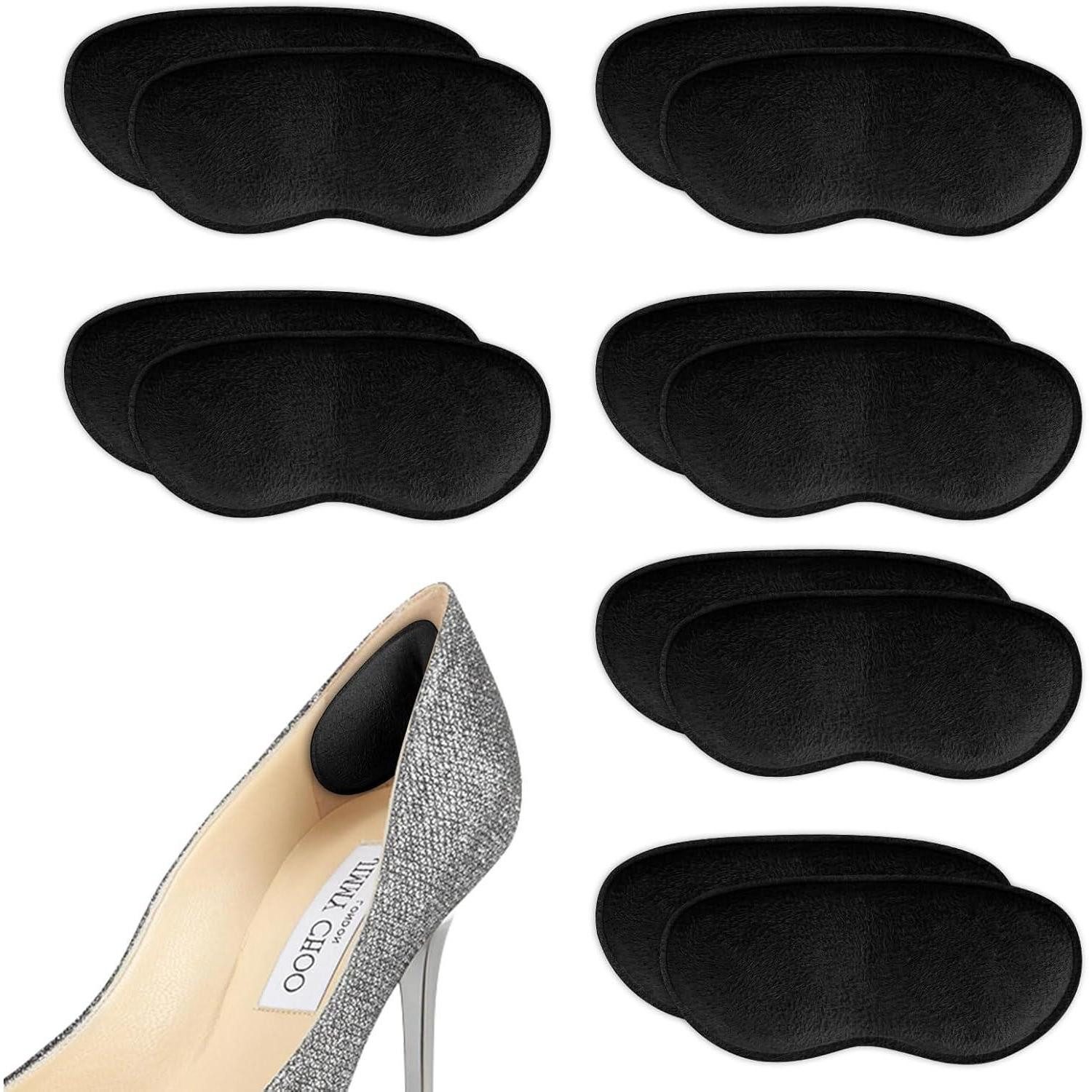 LuxusKollektion Fersenschutz Sneaker Reparatur Patch Fersenschutz Fersenpolster 6 Paare (Schwarz)