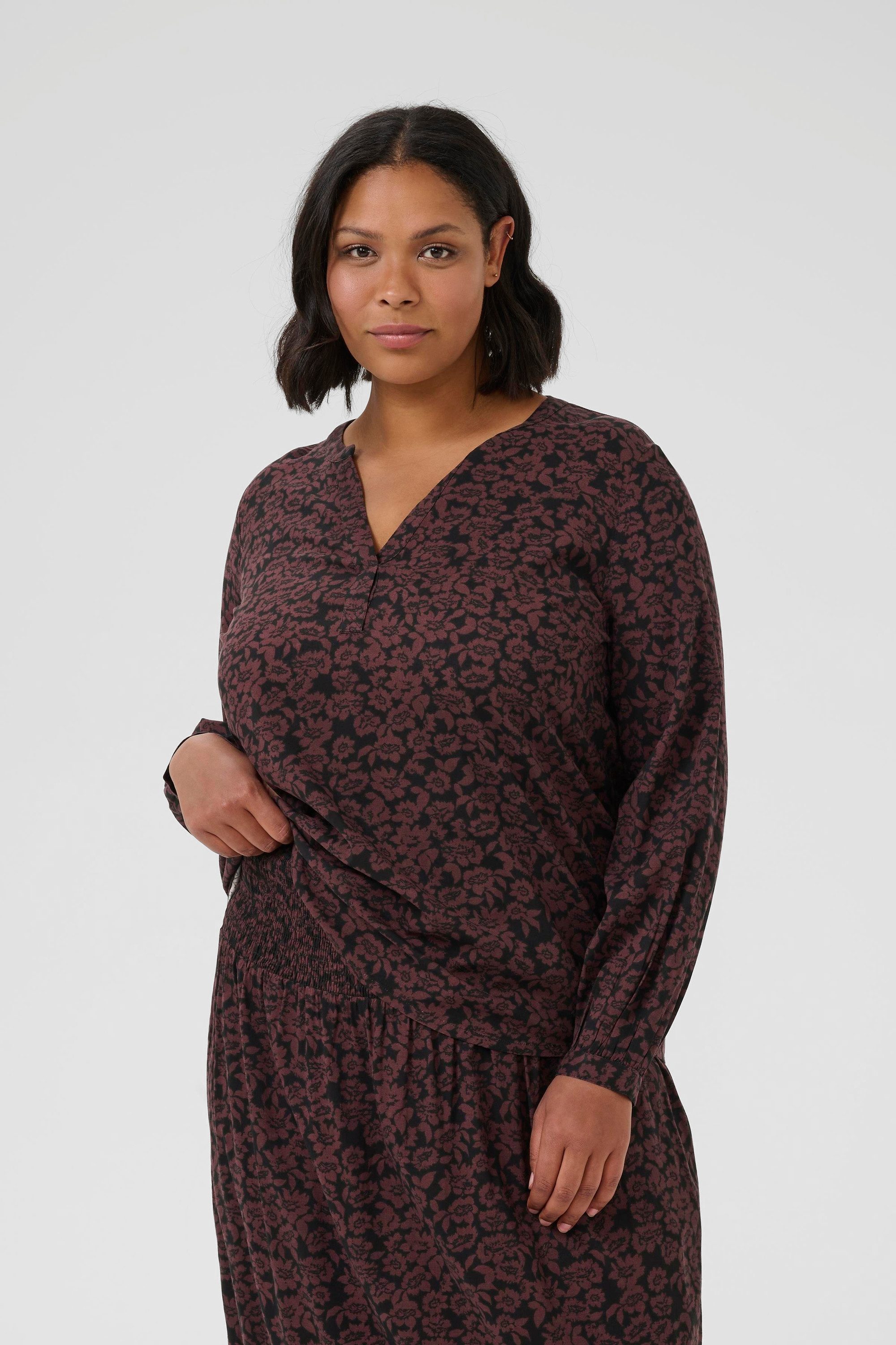 Langarmbluse Langarm-Bluse KCbella