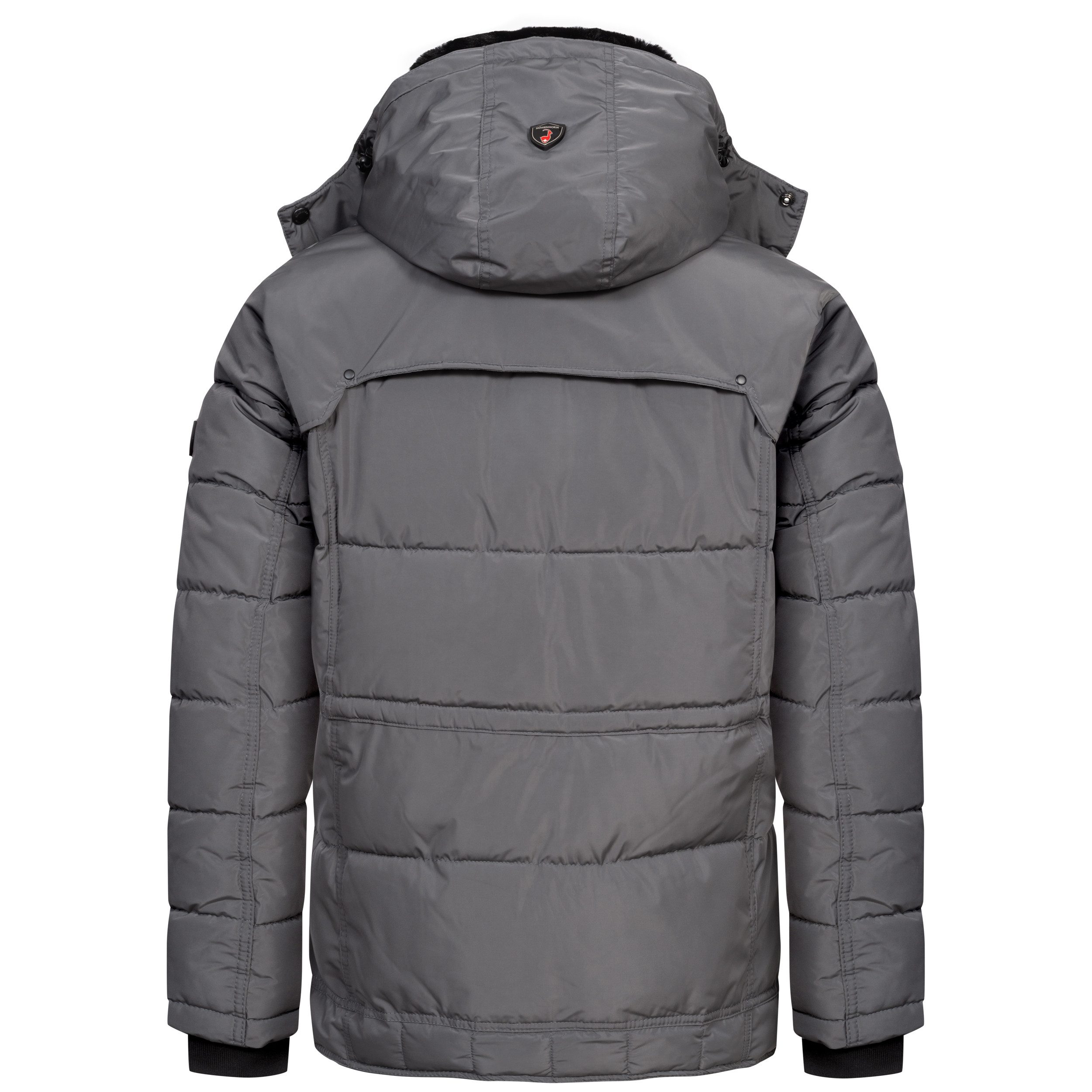 Höhenhorn Winterjacke Achalm Herren Winter Jacke für Männer Quilted Steppjacke Gefüttert abnehmbarer Kunstfellkragen sowie Kapuze, Microfleece Innenseite