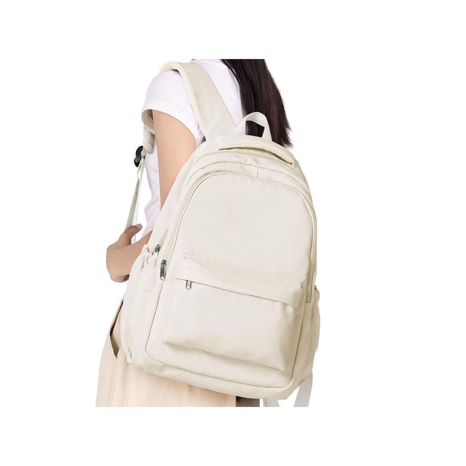 LuxusKollektion Schulrucksack Schulrucksack Teenager Mädchen/Jungen Beige