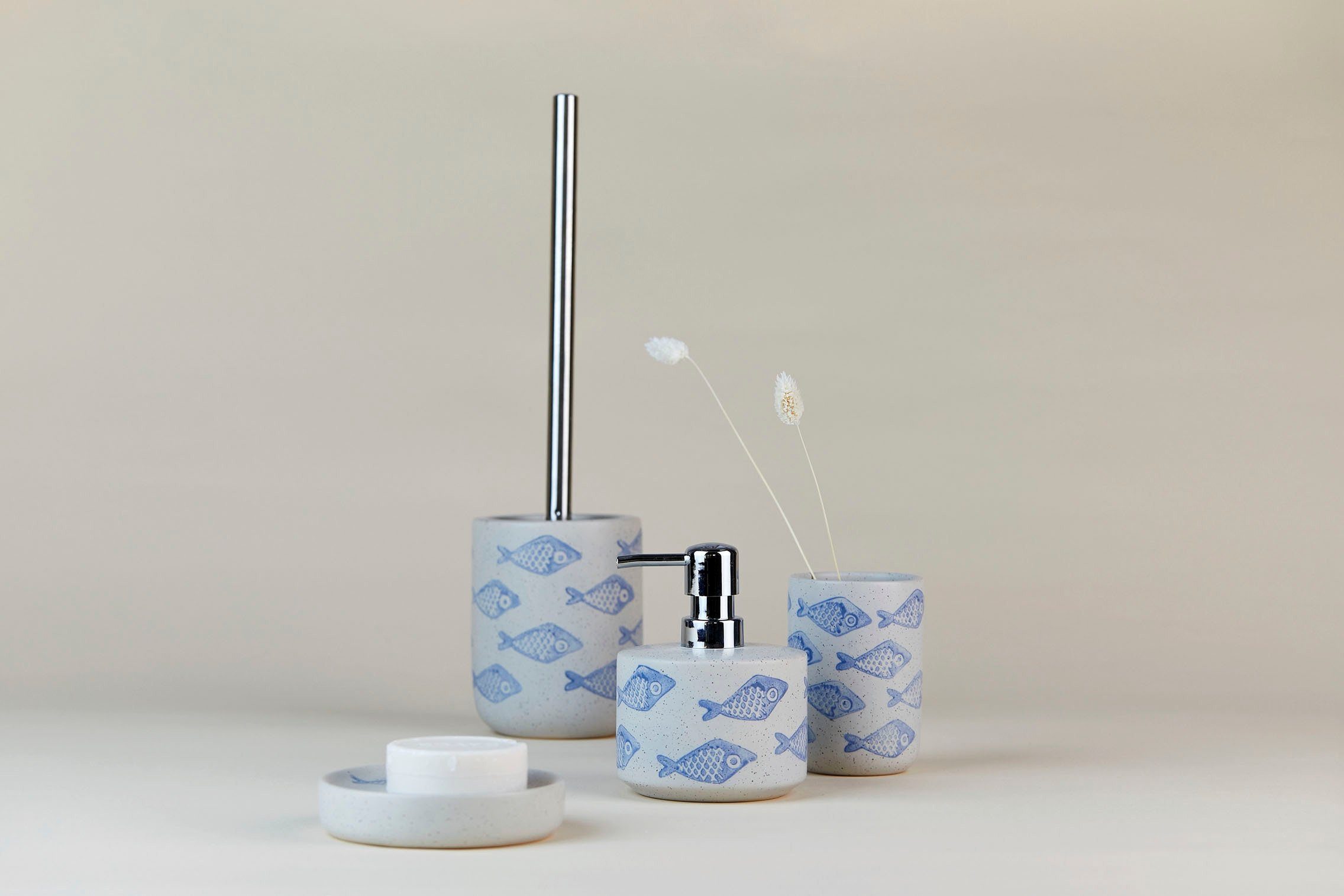 WENKO Seifenspender Aquamarin, (1-tlg), Keramik, 475 günstig online kaufen