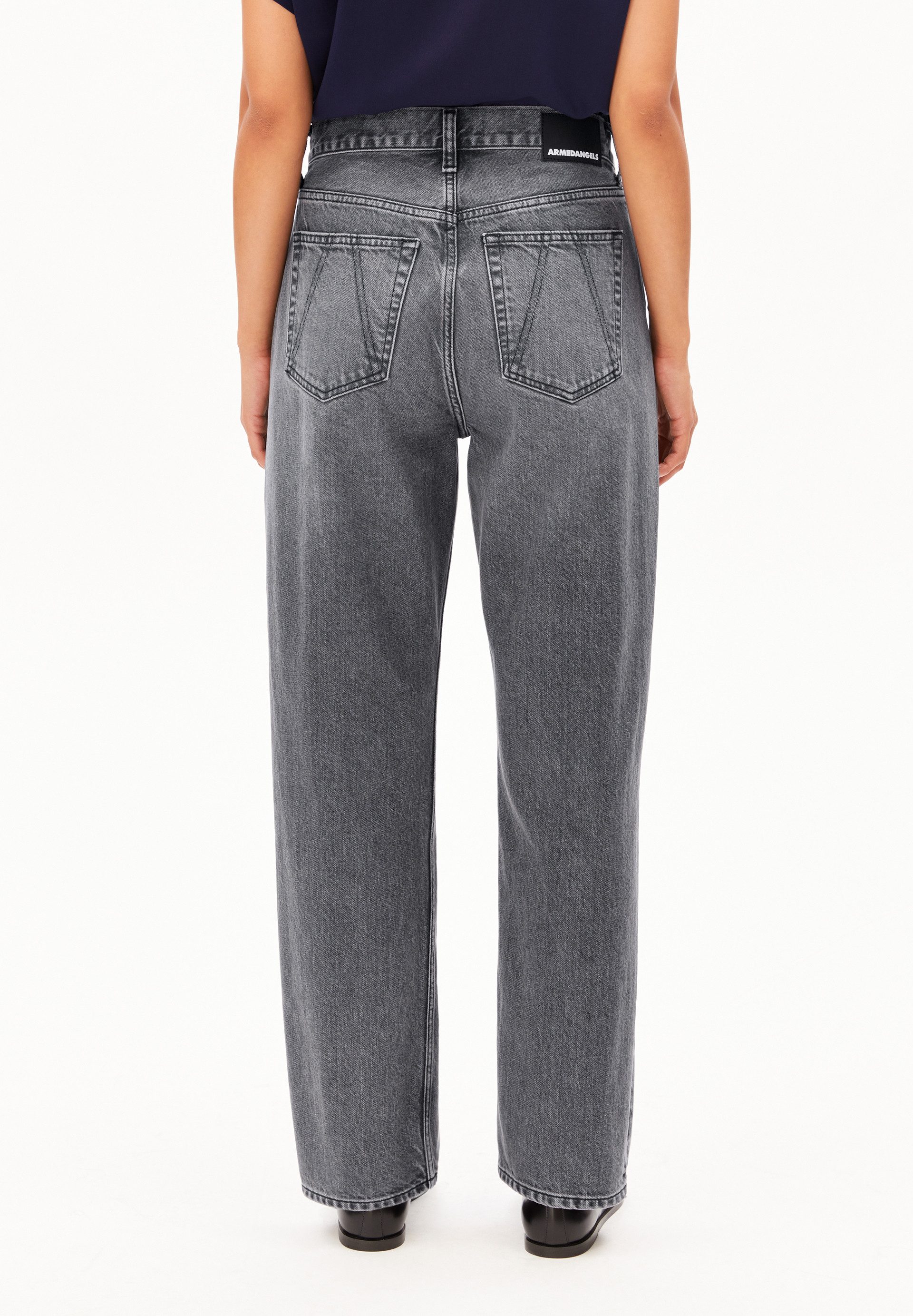 Armedangels Straight-Jeans AAIKALA (Non-Stretch, Regular Fit) High waist
