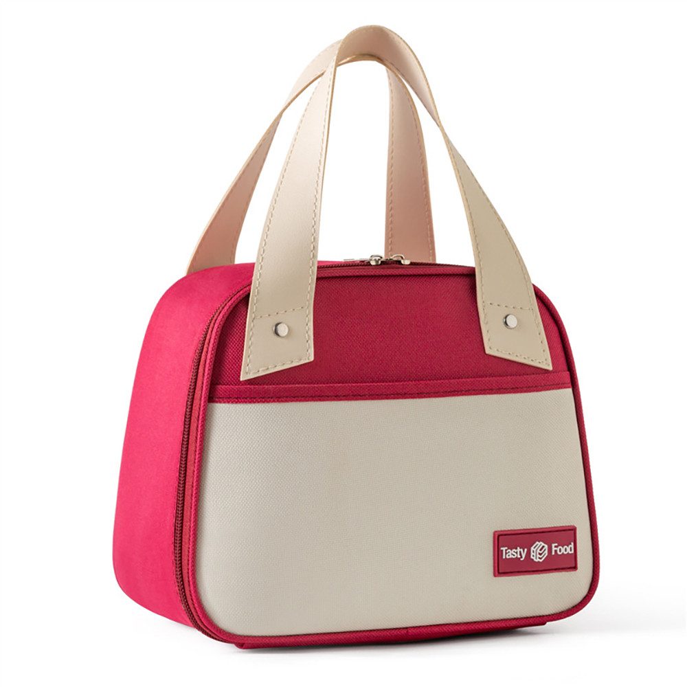 Agger Kühltasche Kühltasche Faltbar mit Folienfutter, Lunchbox Tasche, Lunchtasche, Isoliert, Tragbar Lunchbag für Arbeit, Camping oder Reise Mittagessen