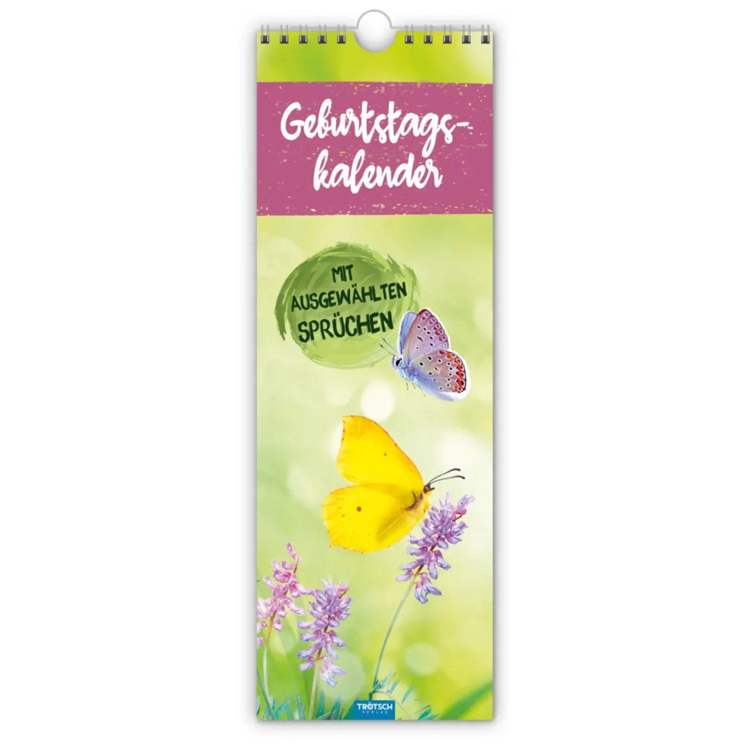 Trötsch Verlag Wandkalender Trötsch Wandkalender Geburtstagskalender mit ausgewählten Sprüchen