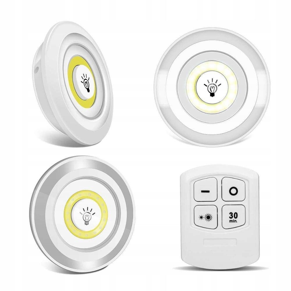 VERK GROUP Unterbauleuchte 3er Set LED Touch Unterbauleuchte Schrankbeleuchtung mit Fernbedienung (Set, 3-St), Touch-Funktion, Fernbedienung