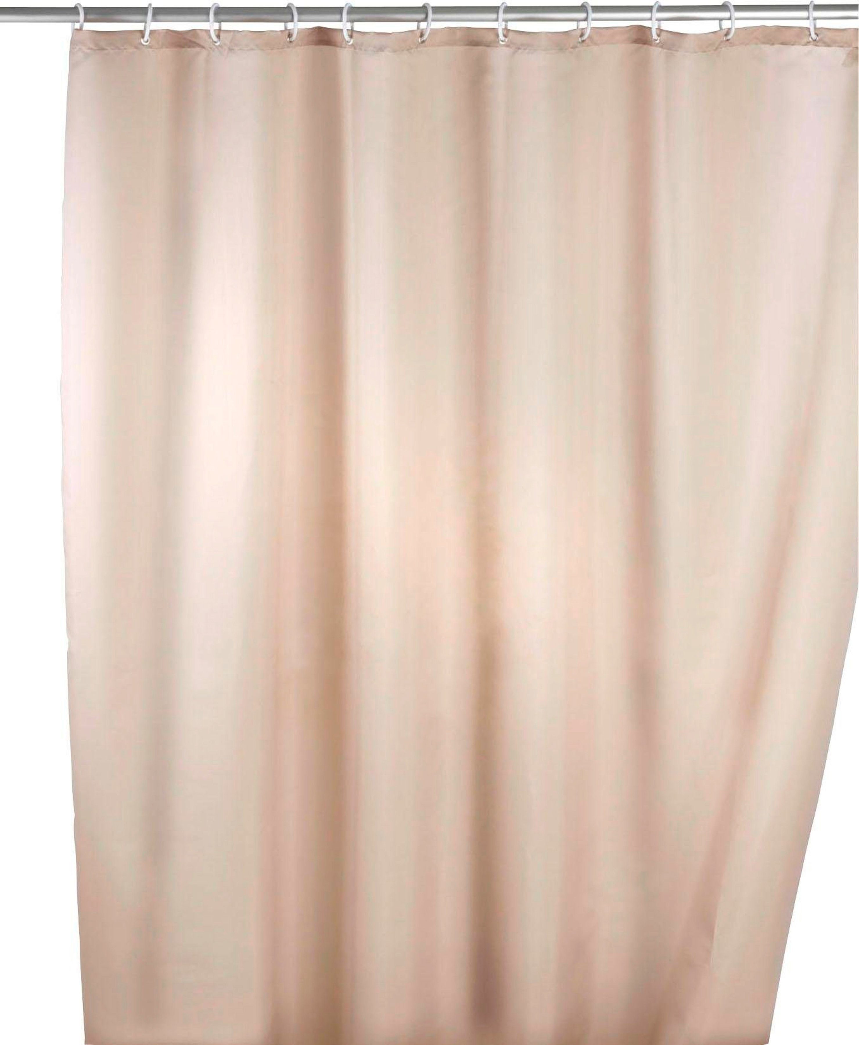 WENKO Duschvorhang Uni Beige Breite 180 günstig online kaufen