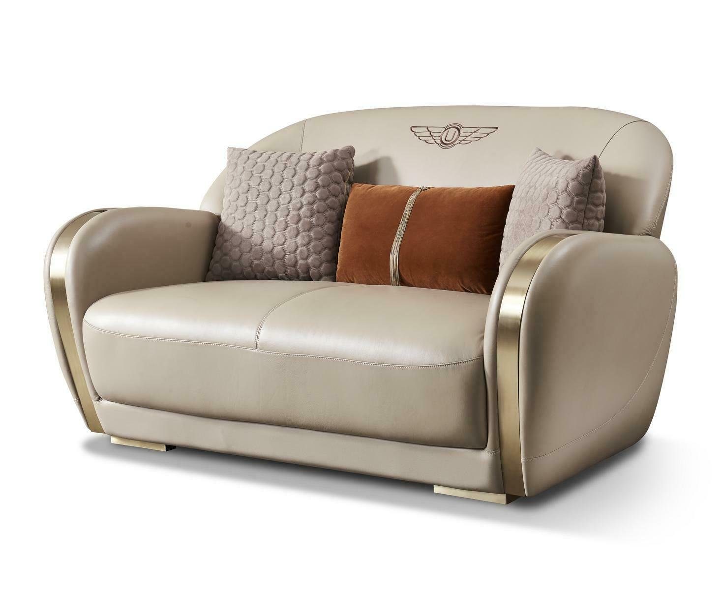 JVmoebel Sofa, Couch Chesterfield Leder Textil Polster Sofa Couchen Sofas Designer