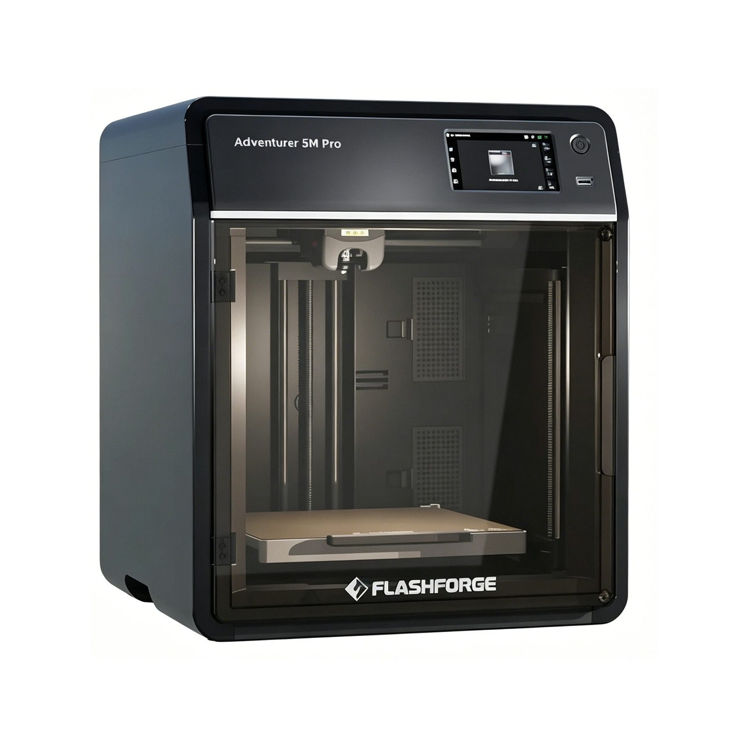 Flashforge 3D-Drucker Adventurer 5M Pro, Kamera, 600 mm/s, HEPA, Geschlossen, ABS/ASA, flexible PEI-Platte, Auto-Off