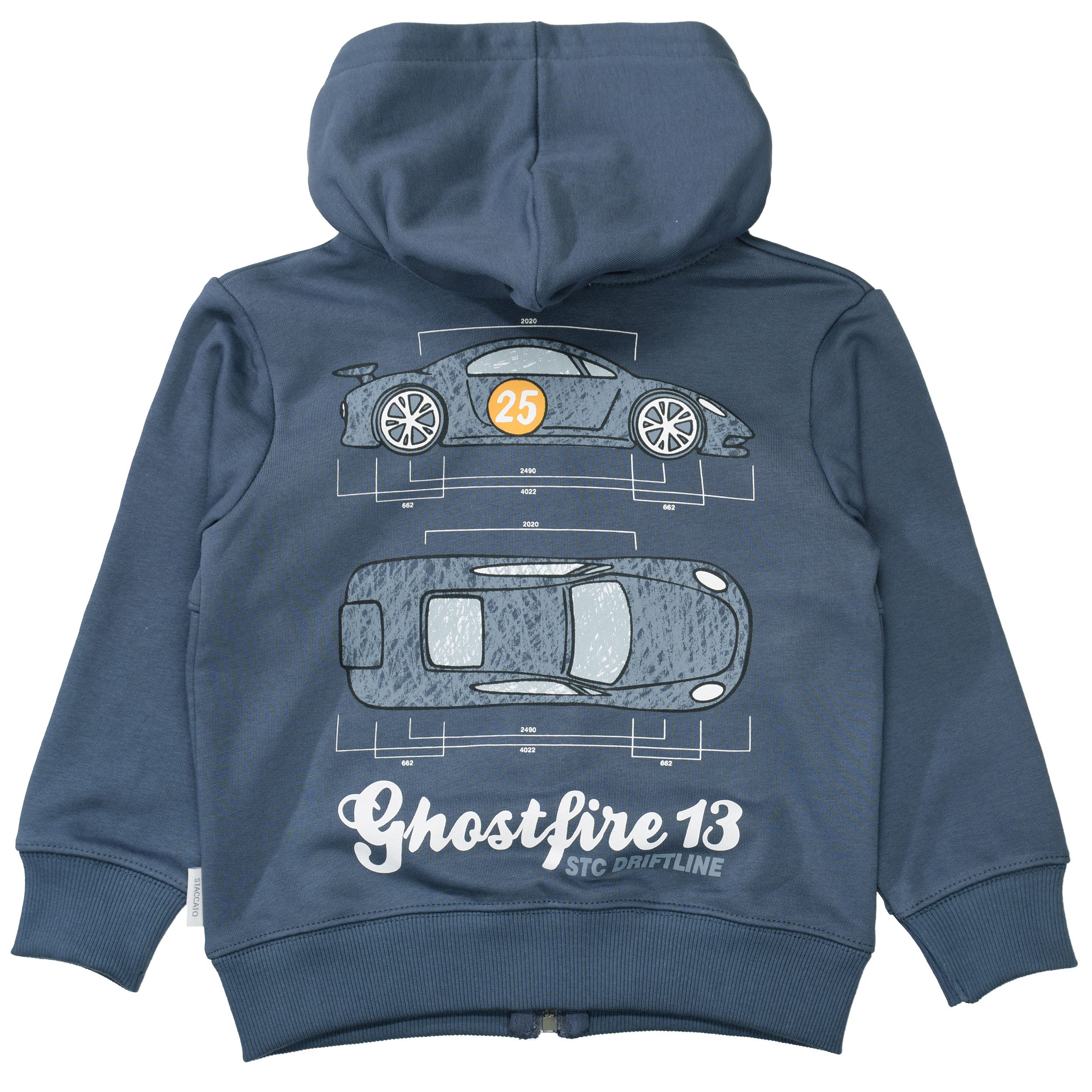STACCATO Sweatjacke Kn.-Kap.-Sweatjacke