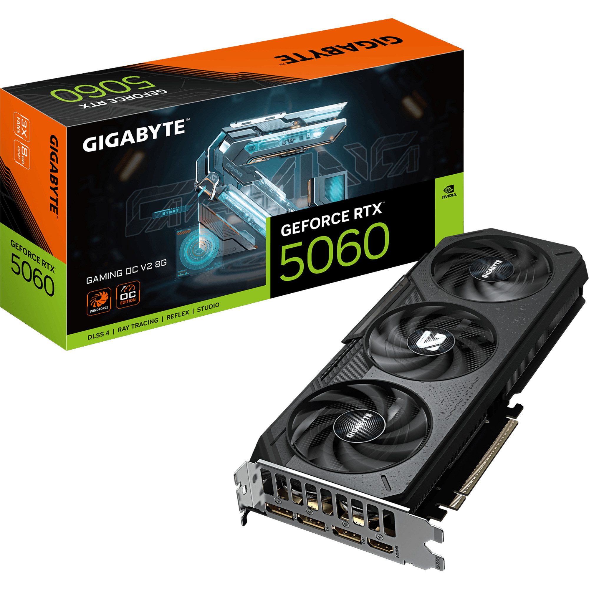 Gigabyte GIGABYTE GeForce RTX 5060 GAMING OC V2 8GB, Grafikkarte (8 GB)