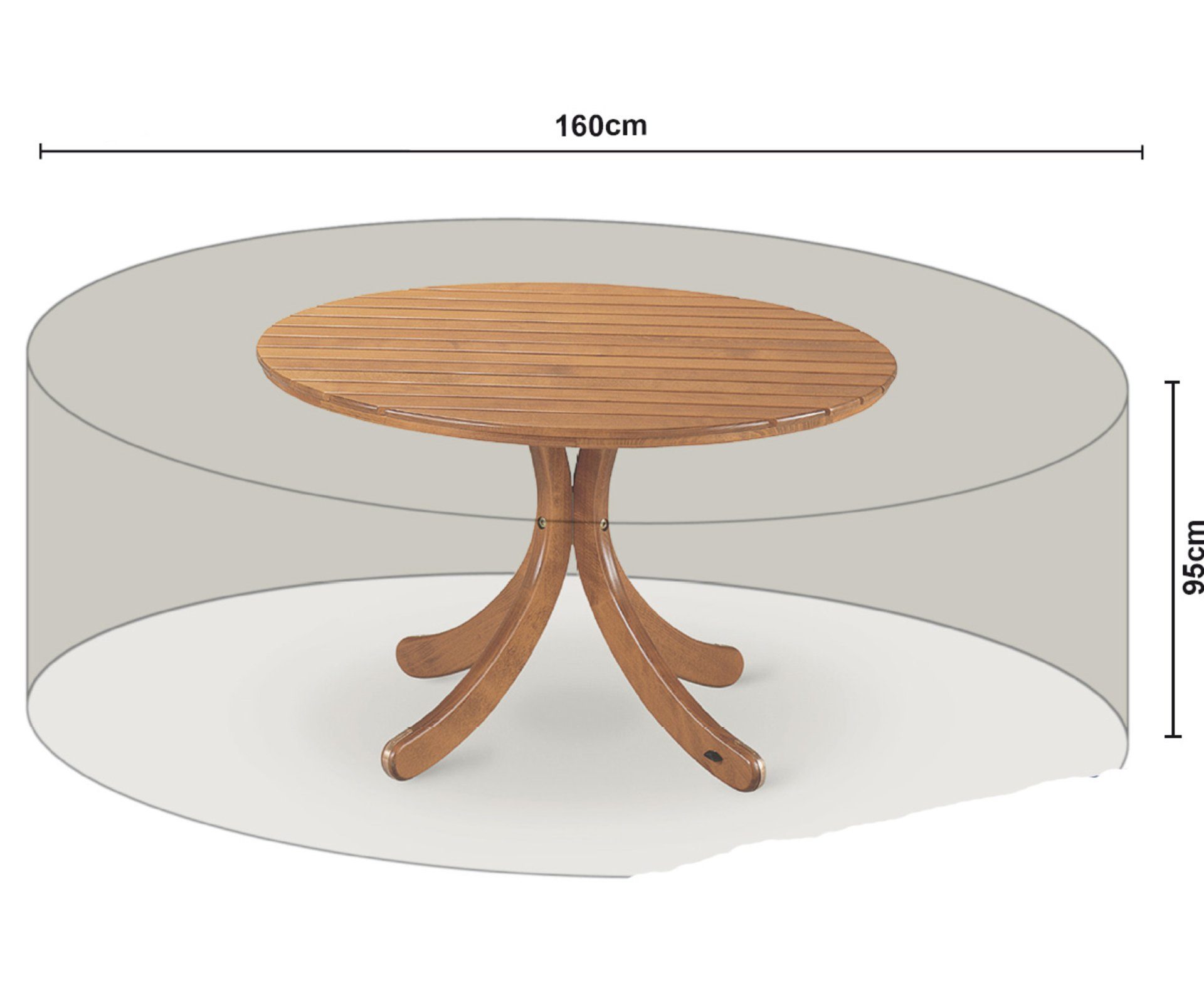 Grasekamp Gartenmöbel-Schutzhülle Schutzhülle Sitzgruppe Ø 160cm günstig online kaufen
