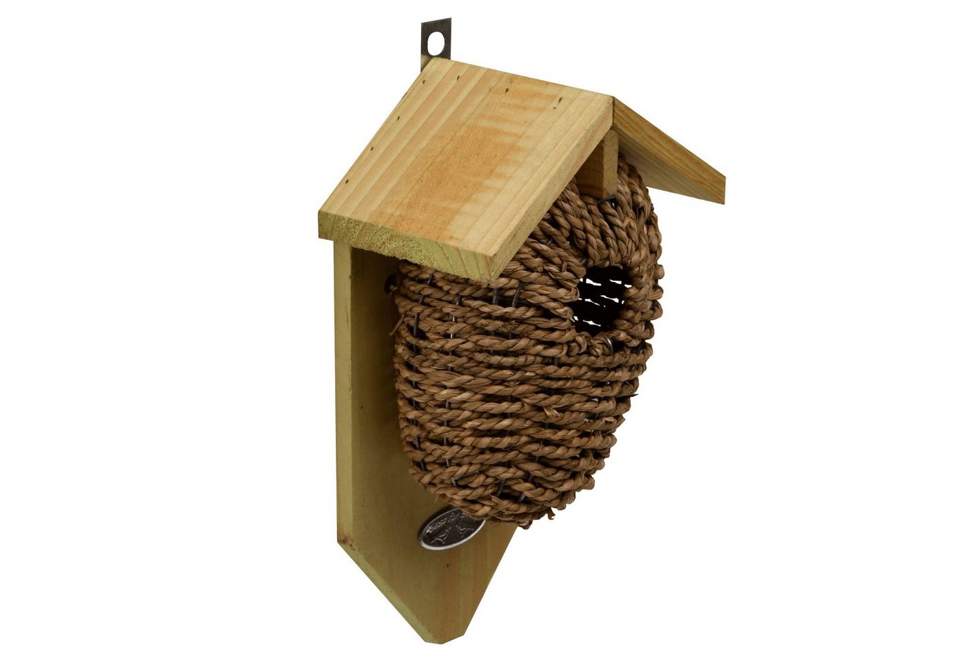 Thumbnail - degawo Nistkasten Nestbeutel für den Zaunkönig Seegras Brutkasten Vogelhaus Kiefernholz