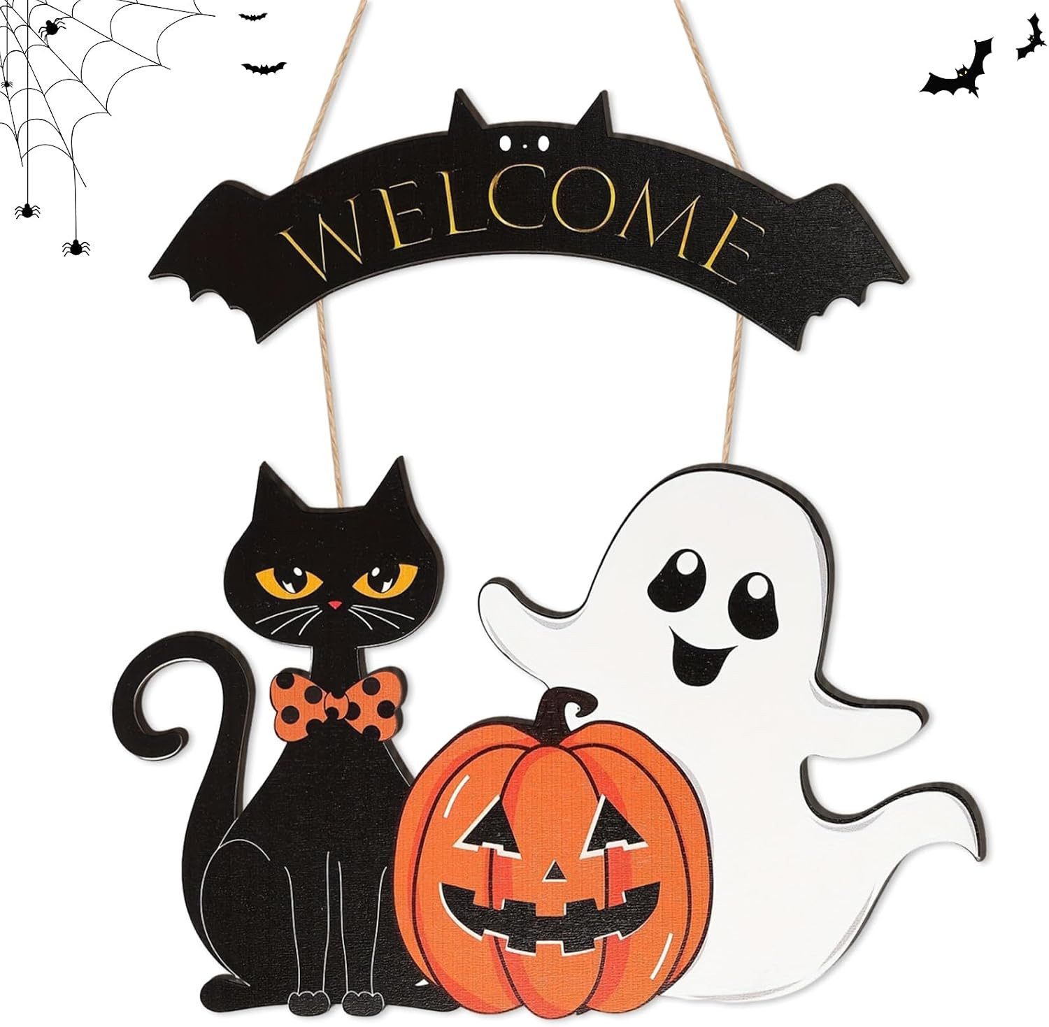 FELIXLEO Wanddekoobjekt Halloween Türschild 45