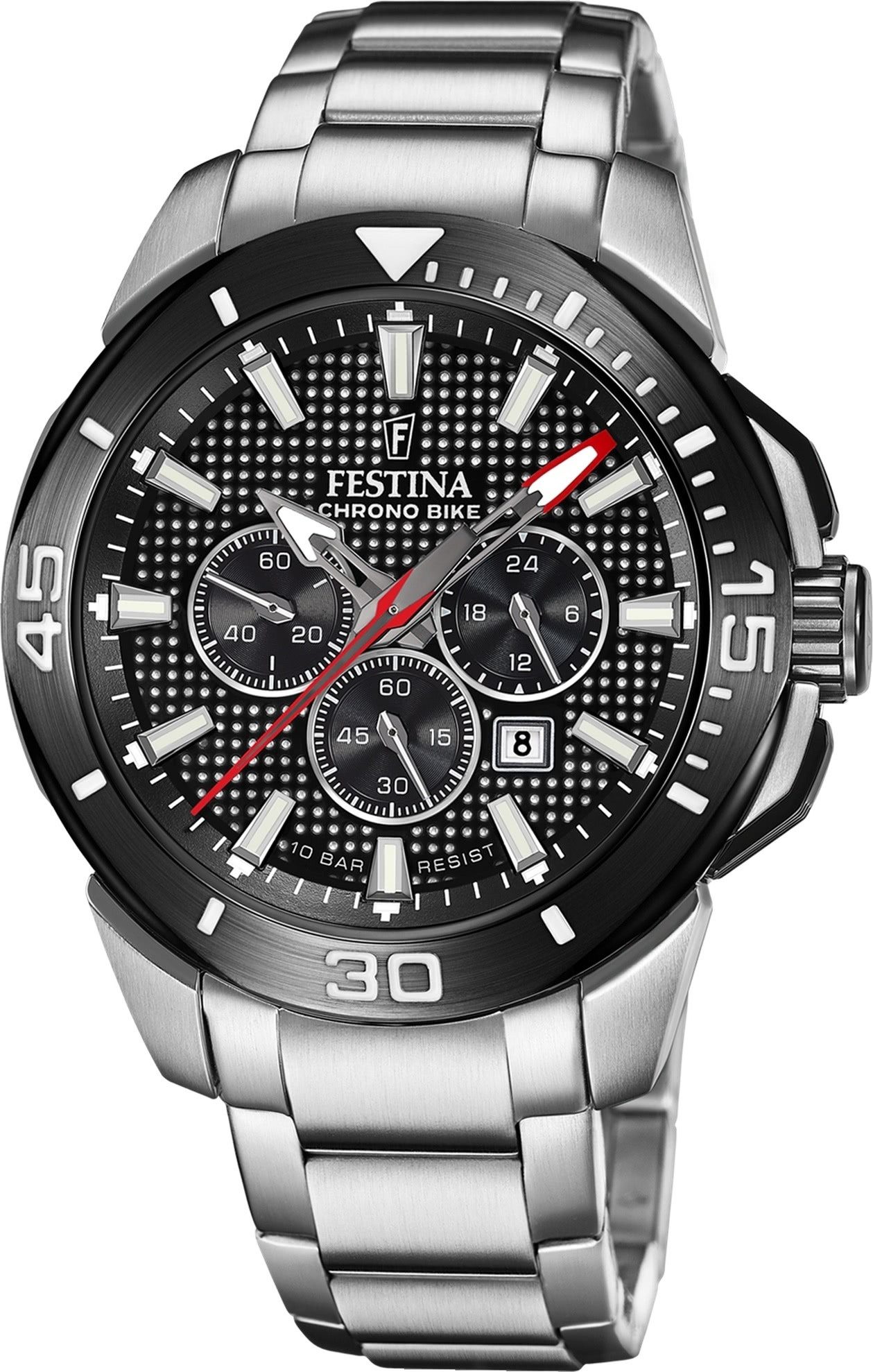 Quarzuhr Festina Herrenuhr Edelstahl silber
