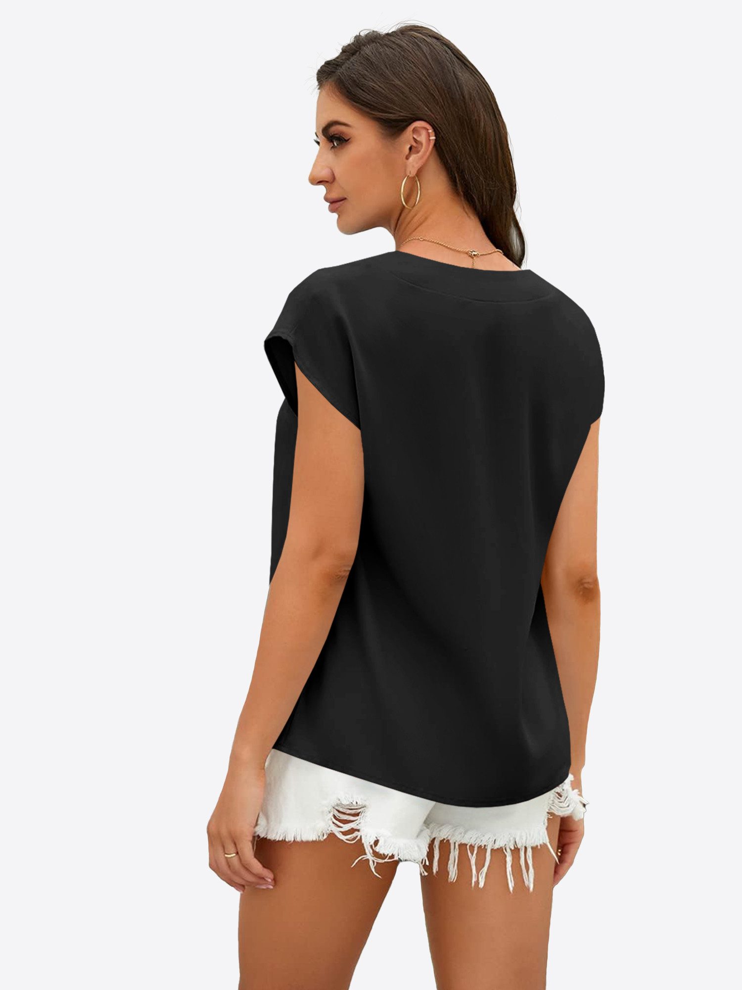 Imily Bela T-Shirt Damen mit V-Ausschnitt (Packung, 1-tlg., 1per-Pack) in U günstig online kaufen