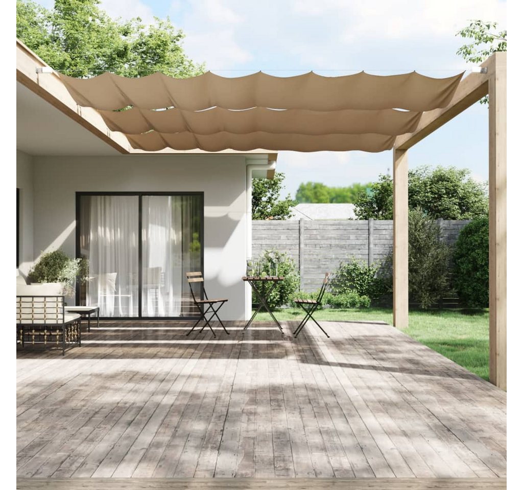 Thumbnail - vidaXL Senkrechtmarkise Sichtschutz Windschutz Taupe 140x600 cm Oxford-Gewebe