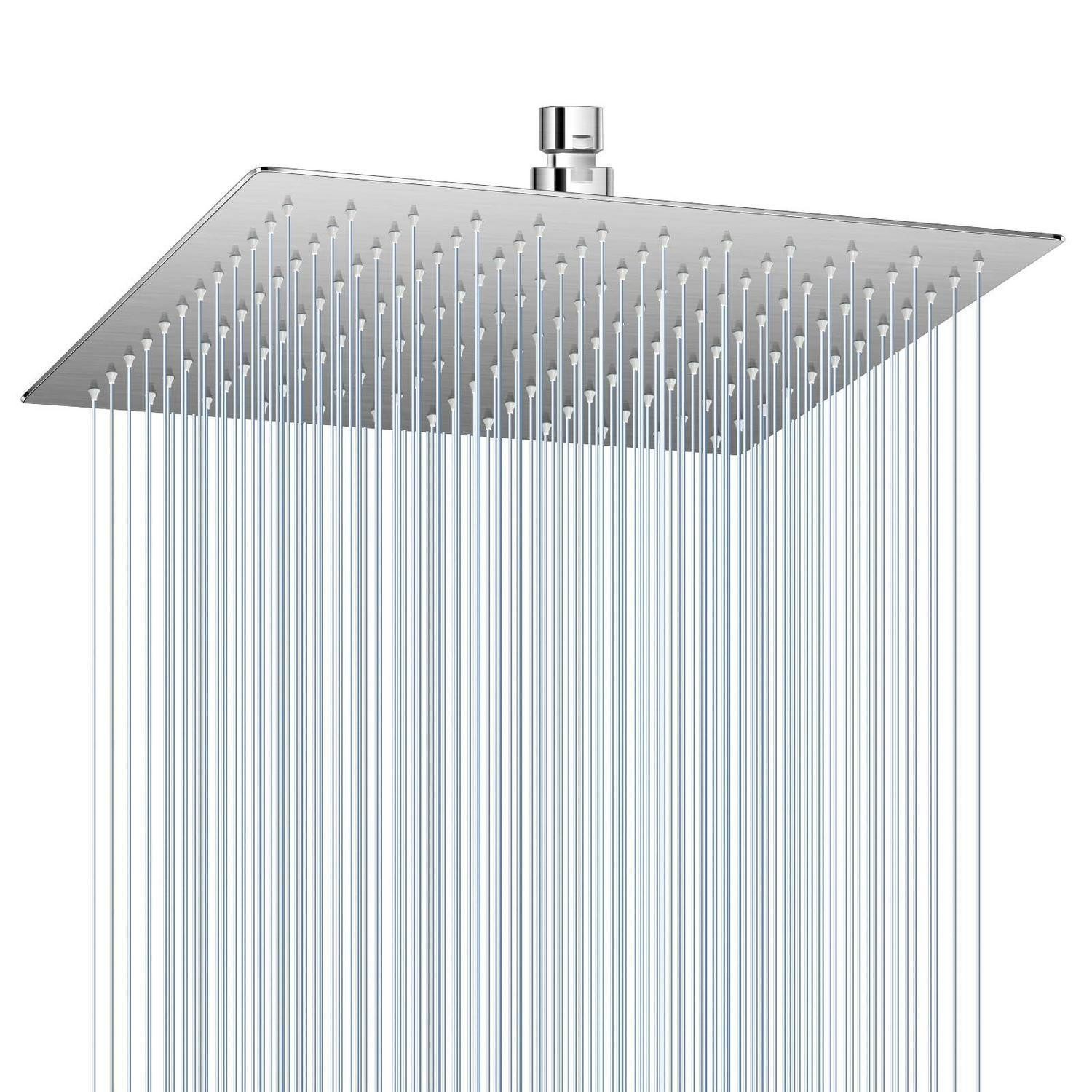 LuxusKollektion Regenduschkopf Regenduschkopf 30CM 304Edelstahl 144Düsen 30CM Gebürstetes Nickel