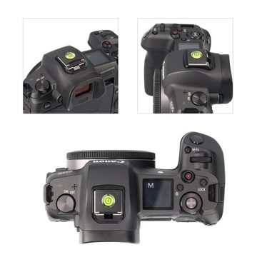 ayex Blitzschuhabdeckung Dosenlibelle Standard-Blitzschuh + Wasserwaage S7 Systemkamera