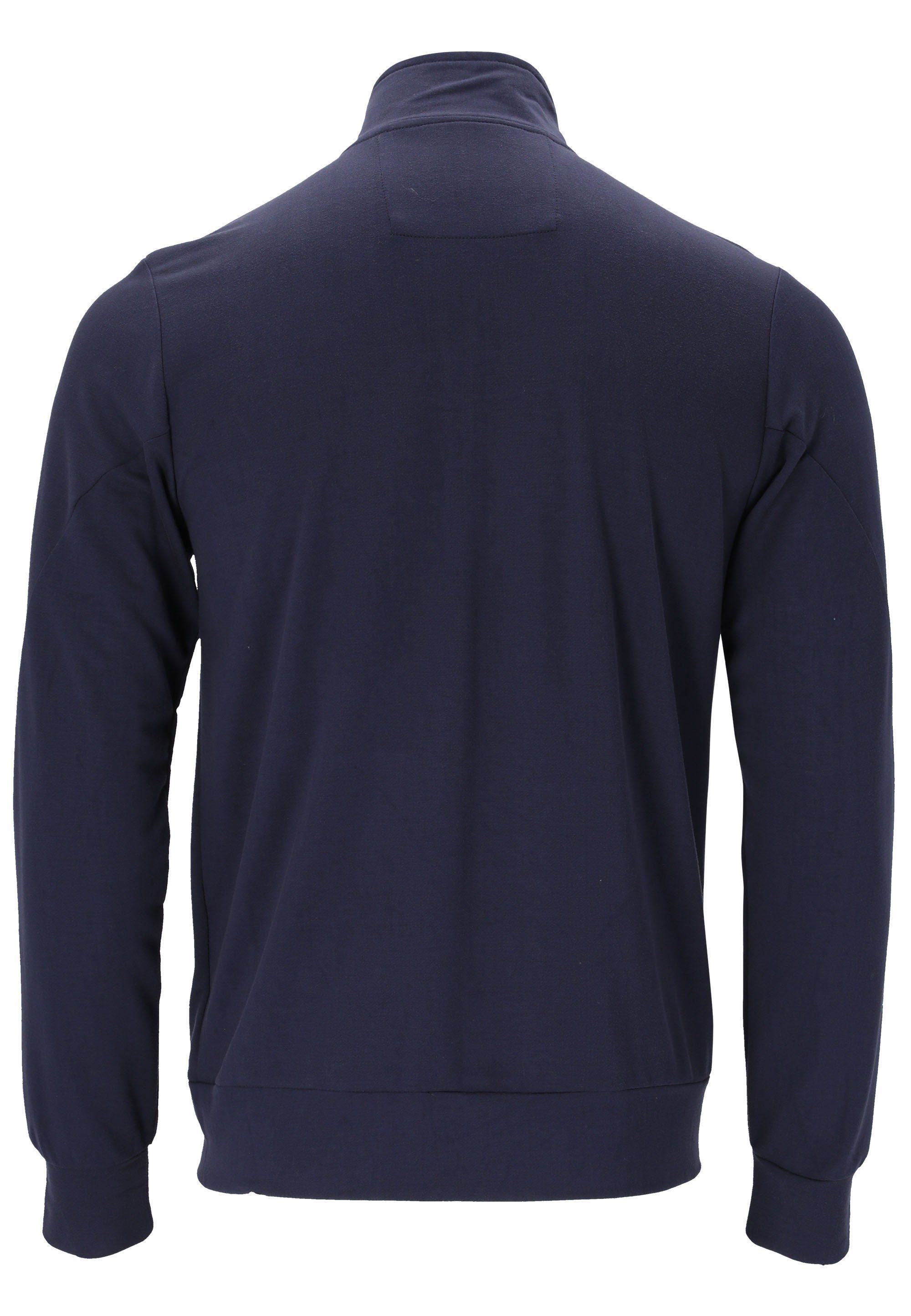 Seitentaschen dunkelblau Loweer Sweatshirt praktischen ENDURANCE mit