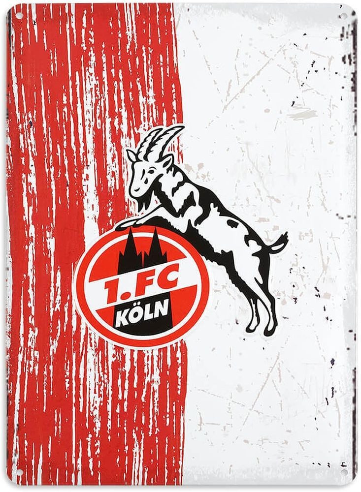 1. FC Köln Dekoobjekt Blechschild Logo