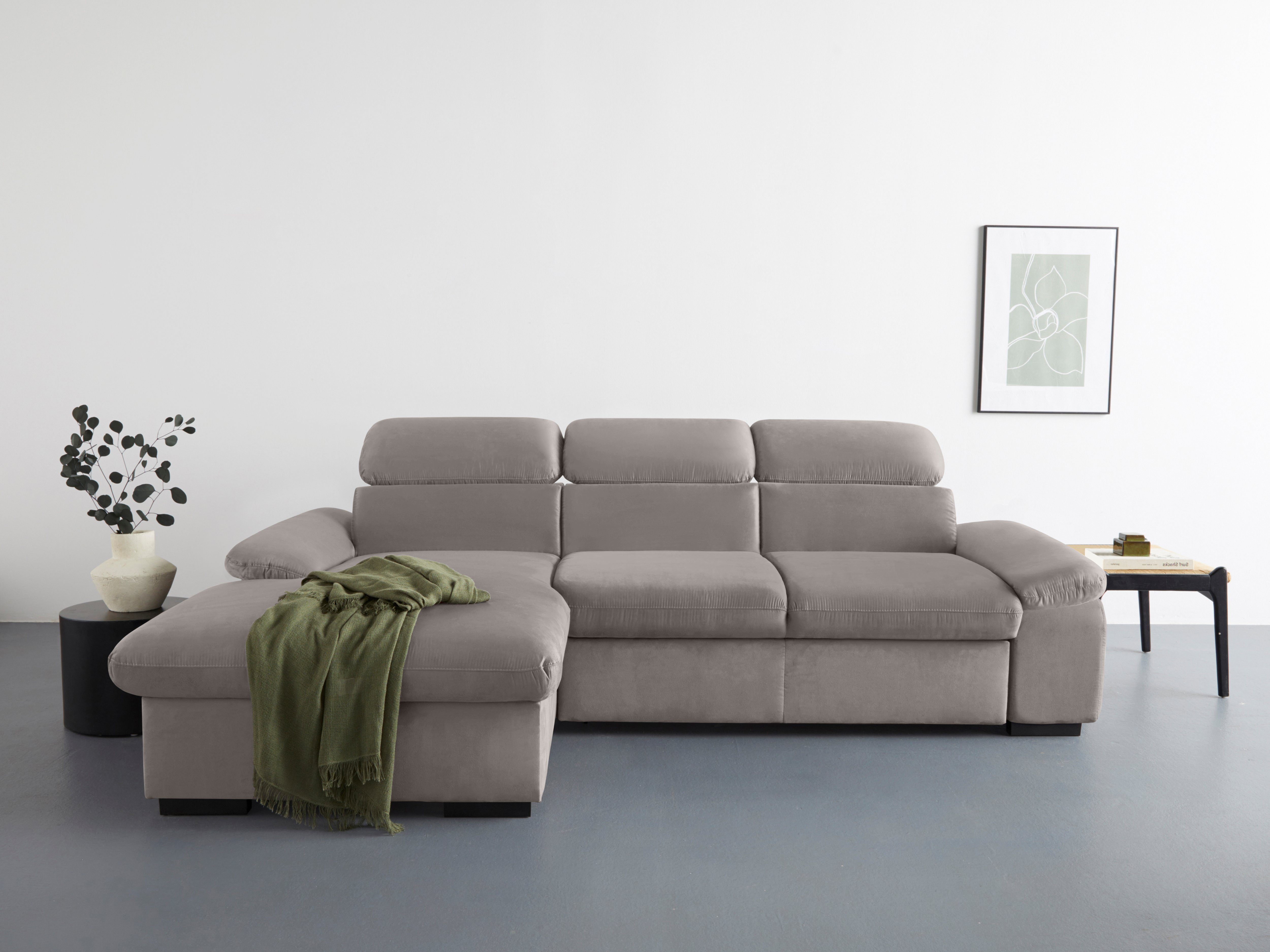 COTTA Ecksofa Lola L-Form mit Kopfteilfunktion günstig online kaufen