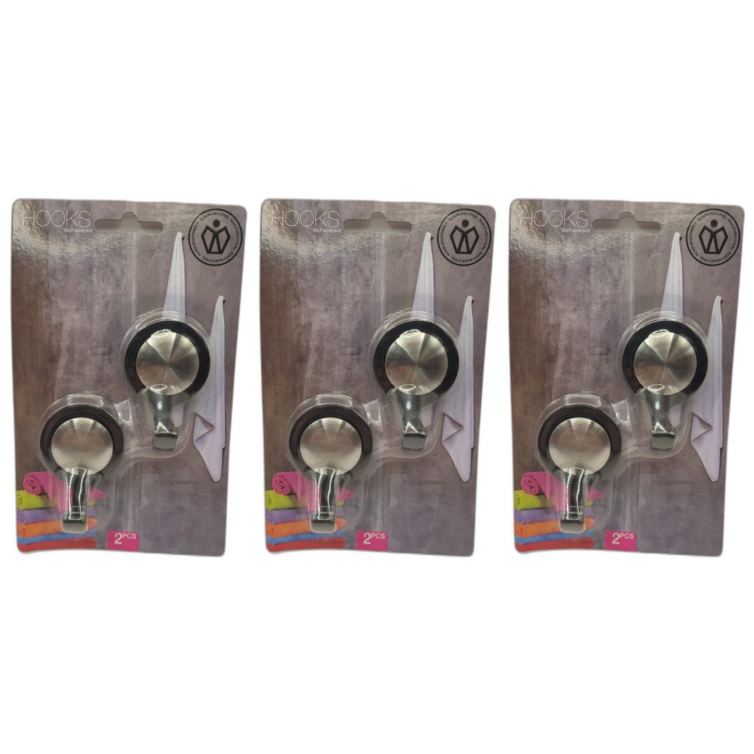 Ultra Clean Wandhaken 3 x Wandhaken 2er Set