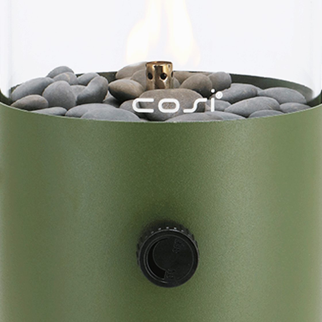 COSI Tischfeuer Cosifire Tischfeuer COSISCOOP Original moss green, Ø 16x30cm