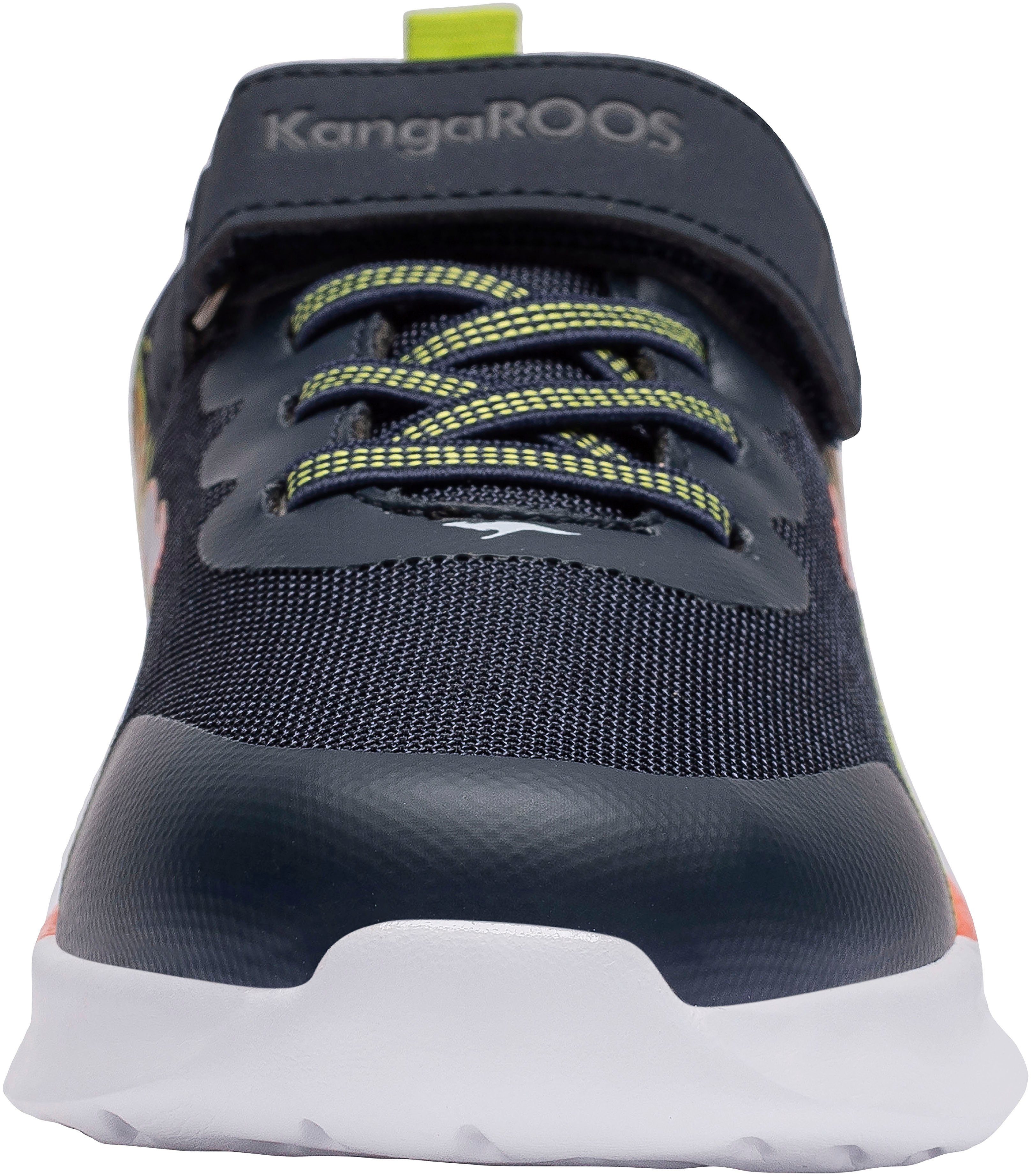 Sneaker EV Klettverschluss KQ-Unique KangaROOS mit navy-lime