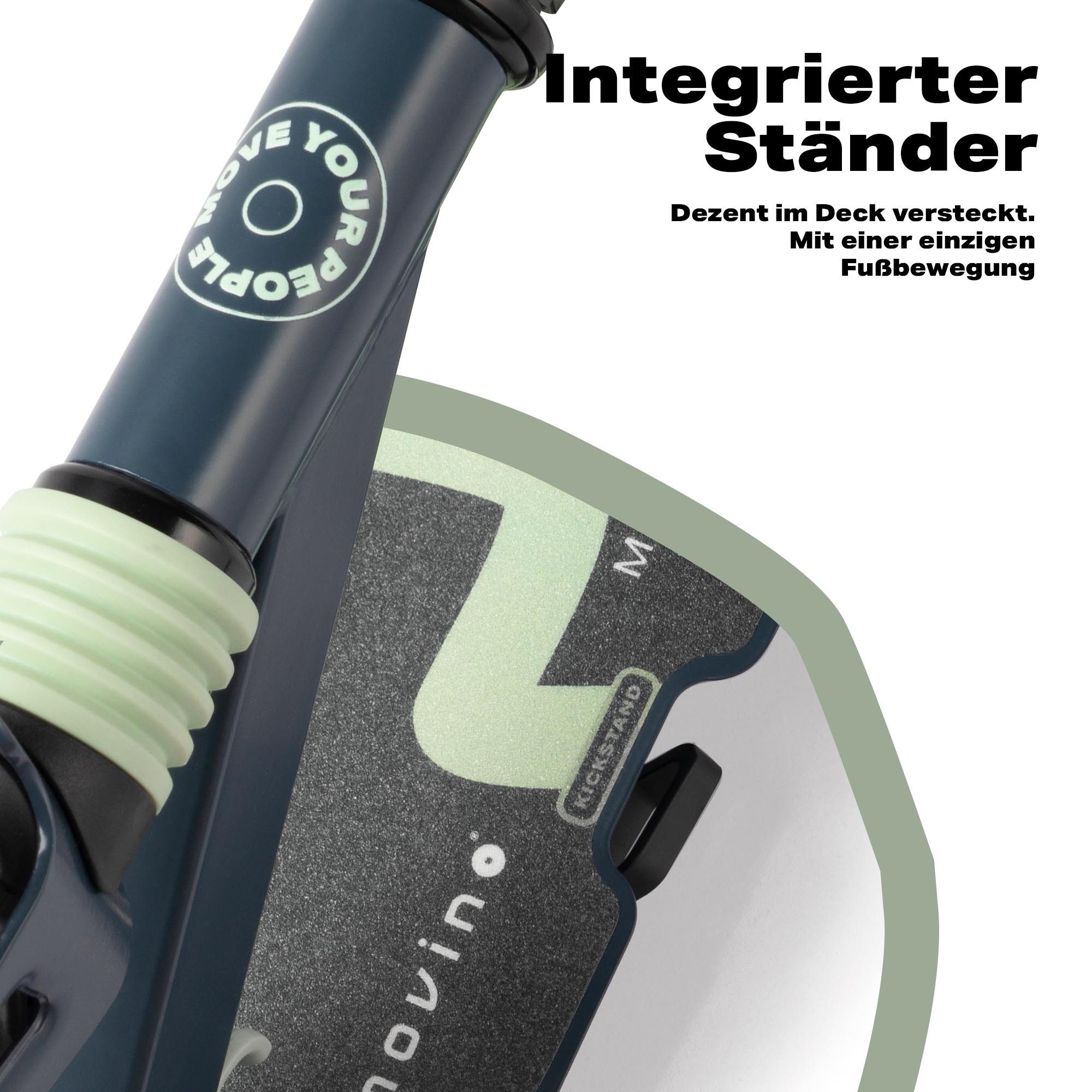 Movino Cityroller MOVINO CITY LIGHT Stoßdämpfer LED-Rollen max. 100kg – Bild 5 von 5